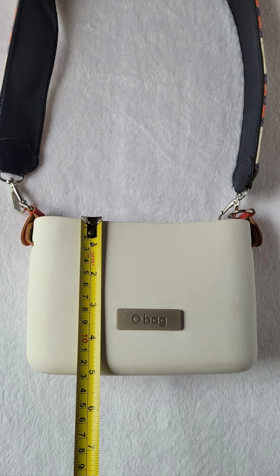 Two Bags O Bag Italy Eva Dark Gray/White/ Crossbody/Shoulder Bag - O Bag