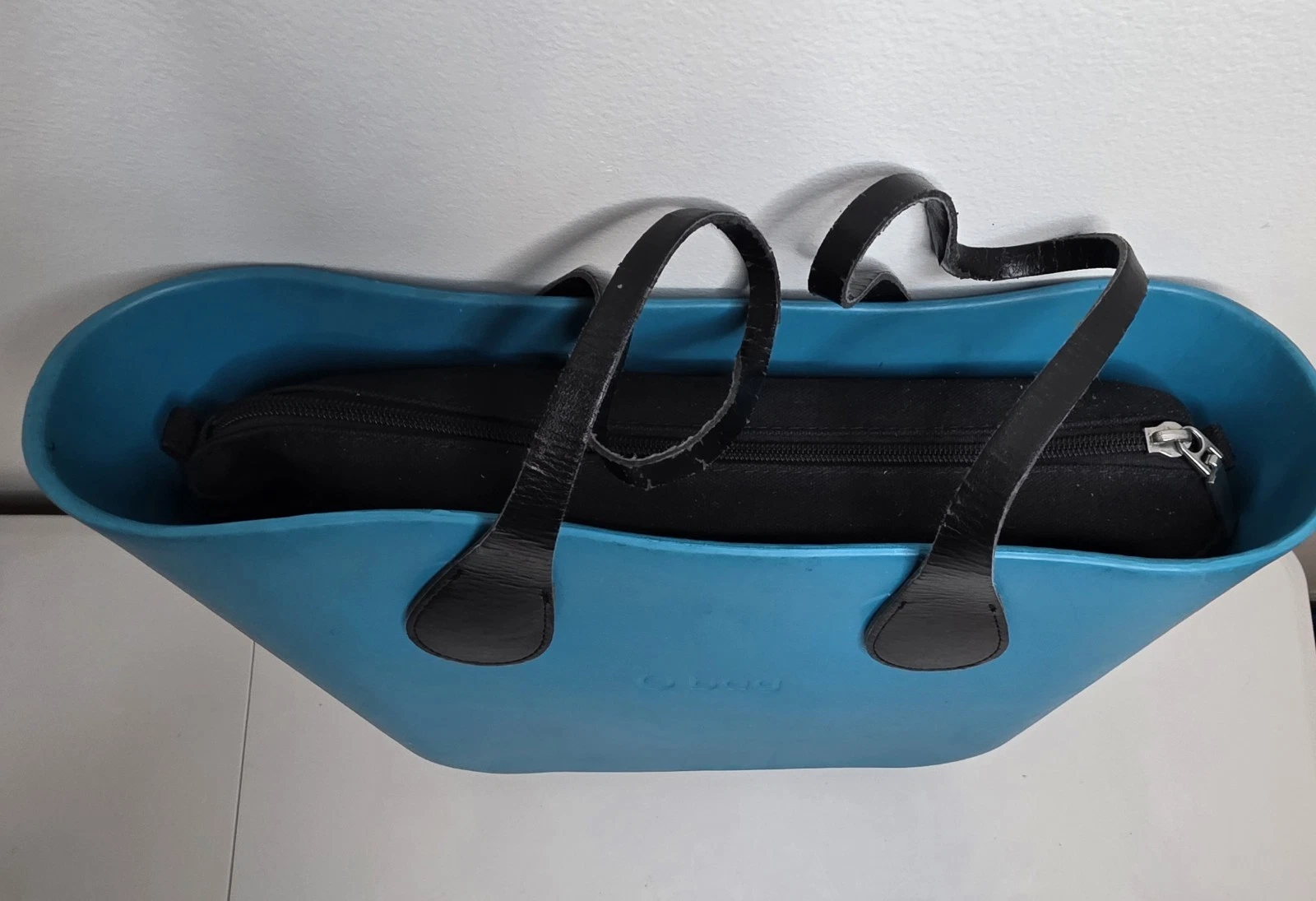 O Bag Italy Blue Foam Women's Double Handles Tote Handbag - O Bag