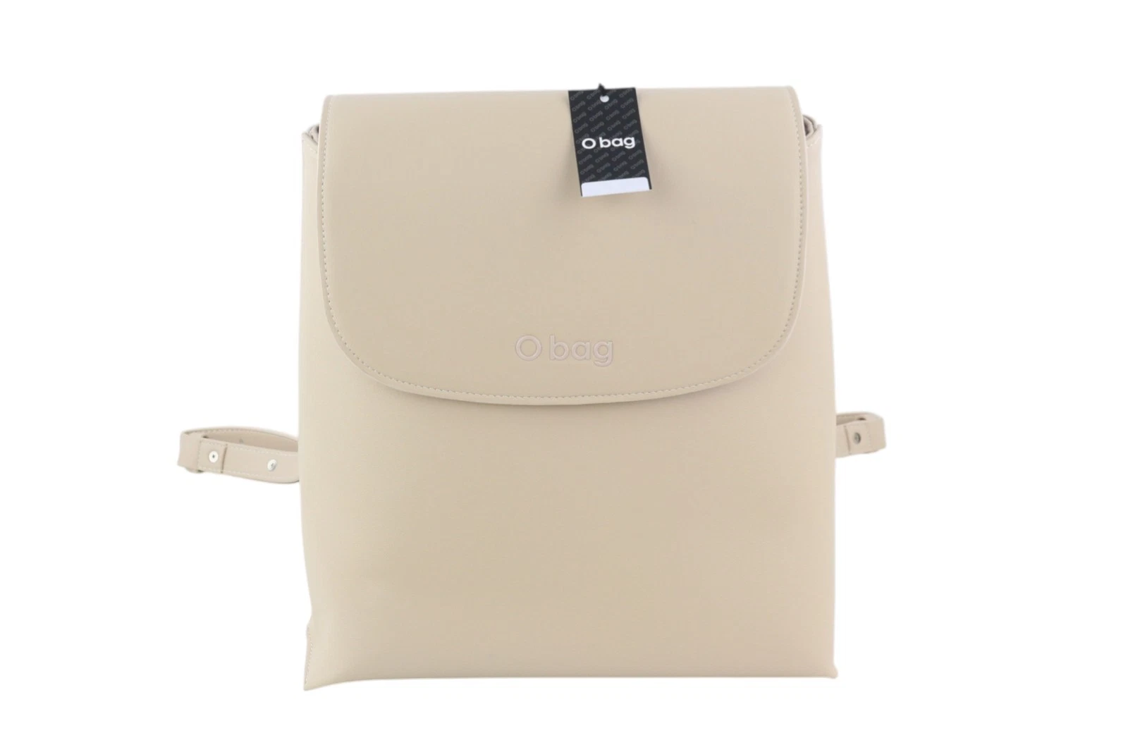 O Bag Zaino Women Bag OS Light Beige Double Handle Backpack Magnetic Closure - O Bag