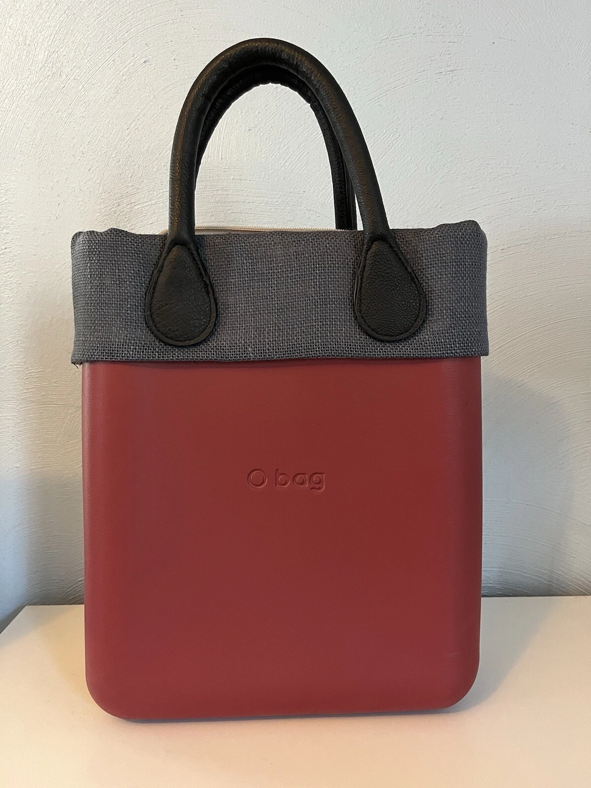 Red O Bag Shoulder Bag Double Handle Waterproof Purse Reusable Durable Basic - O Bag