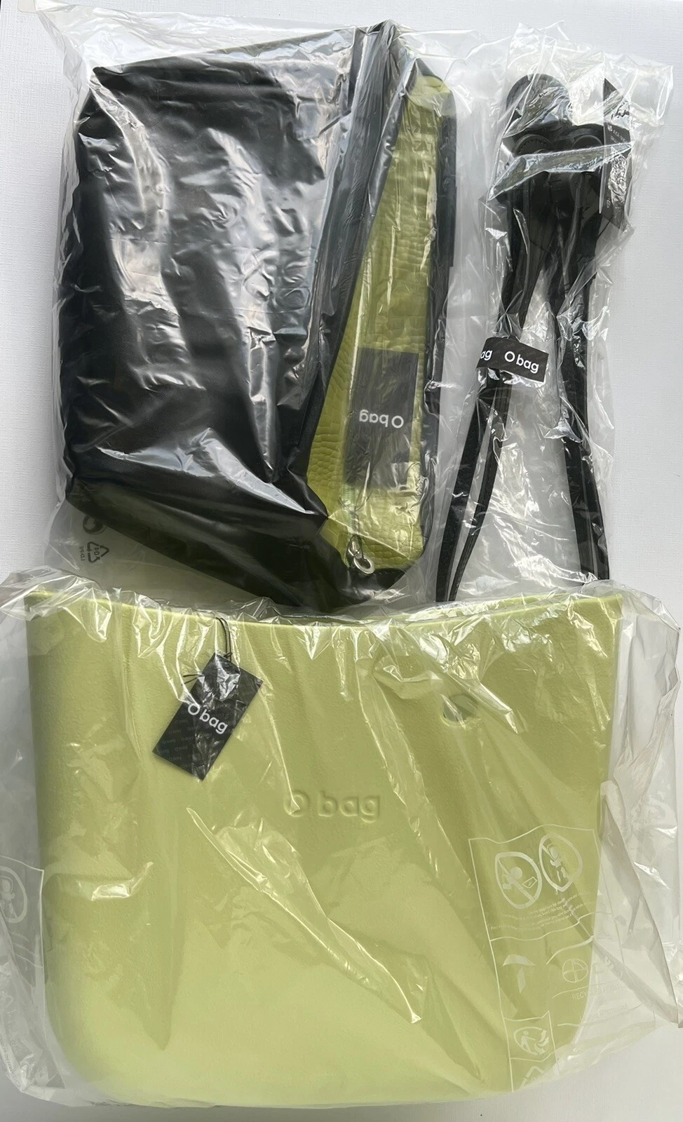 NEW O Bag Mini Purse Interchangeable /EXTRA Handles Italian Obag Beach Bag - O Bag