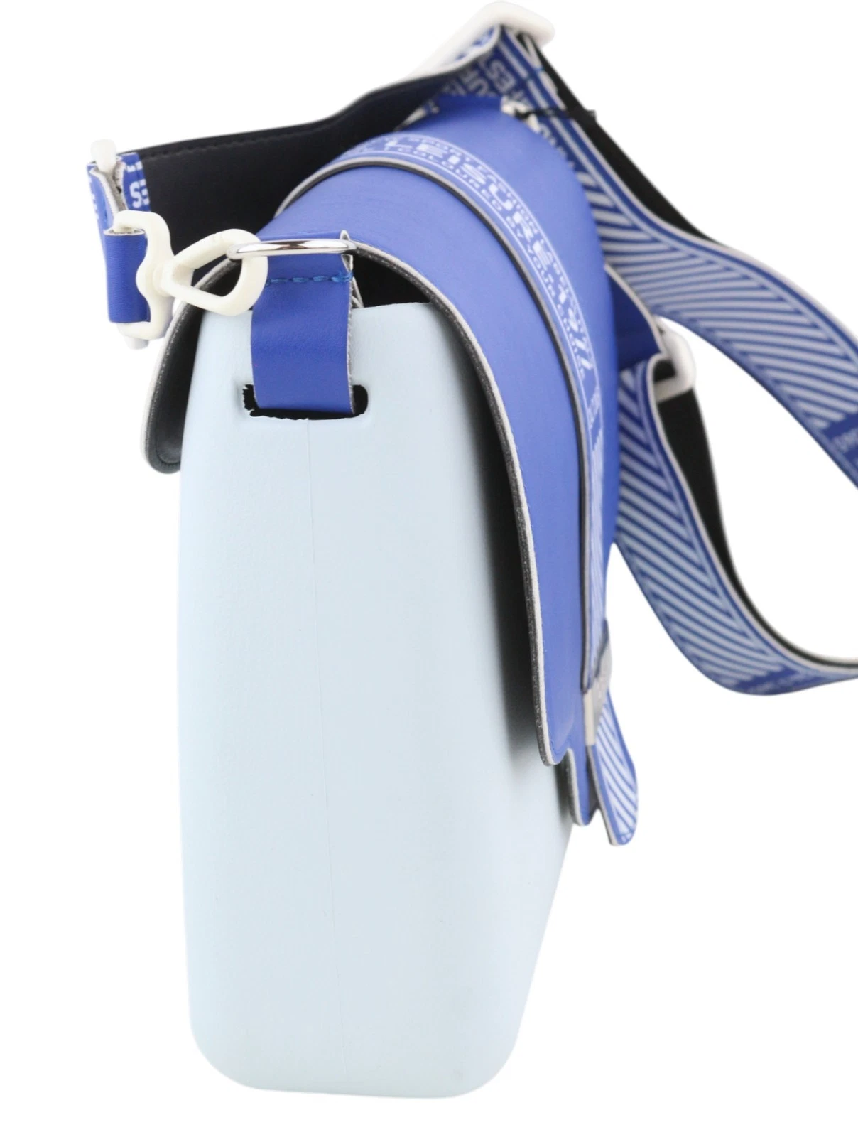 O Bag Glam Women Bag OS Blue Pattern Adjustable Strap Clasp Crossbody - O Bag