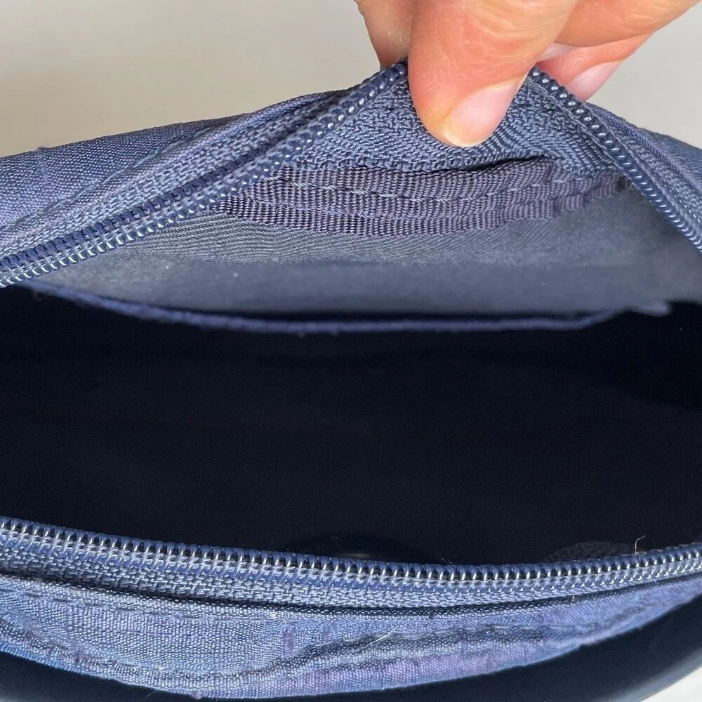 OBag Moon Bag Blue Silver Chain Crossbody - O Bag