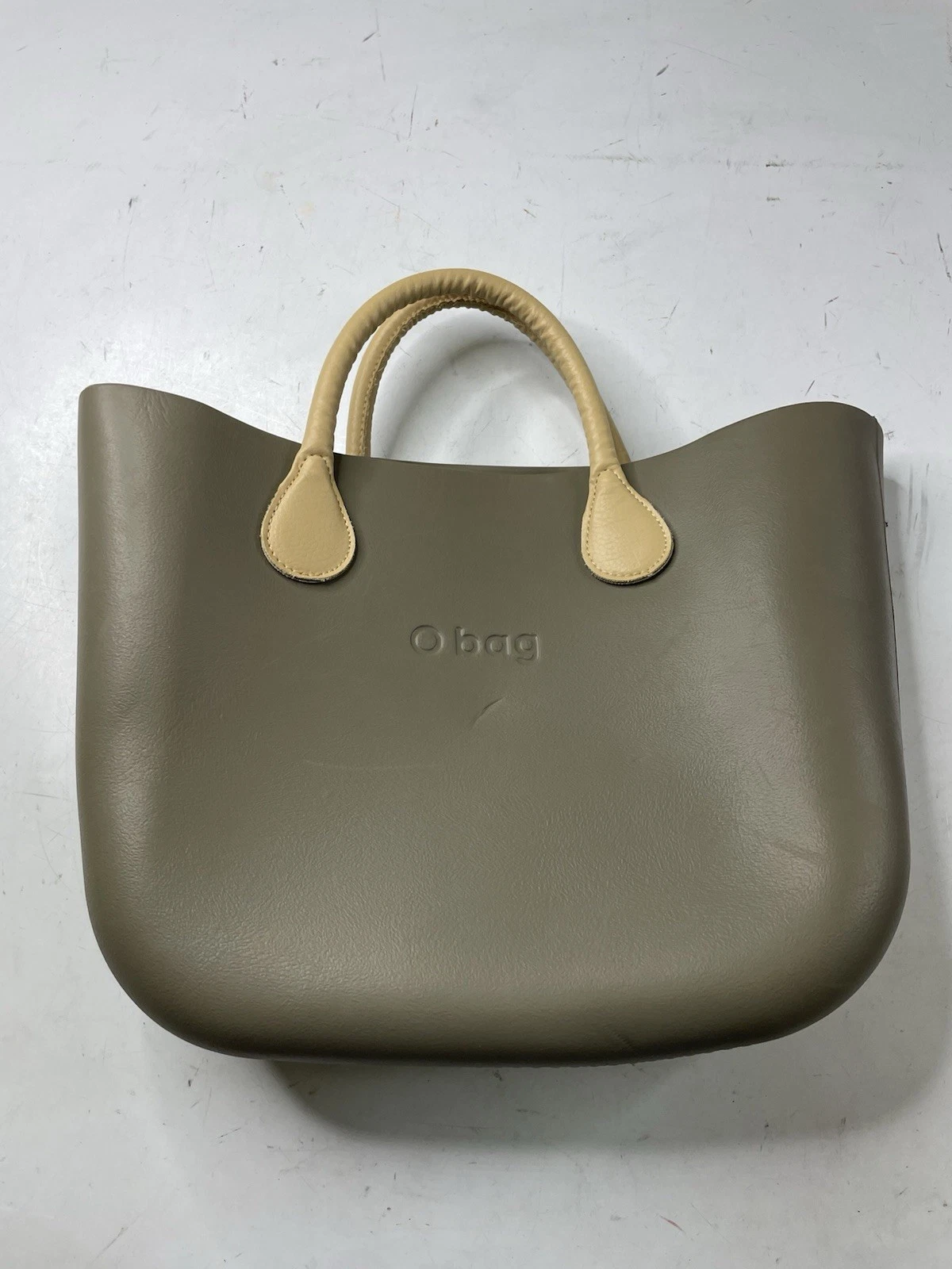 Obag O Bag Handbag Italy Summer Beach Tote Leather Handles - O Bag