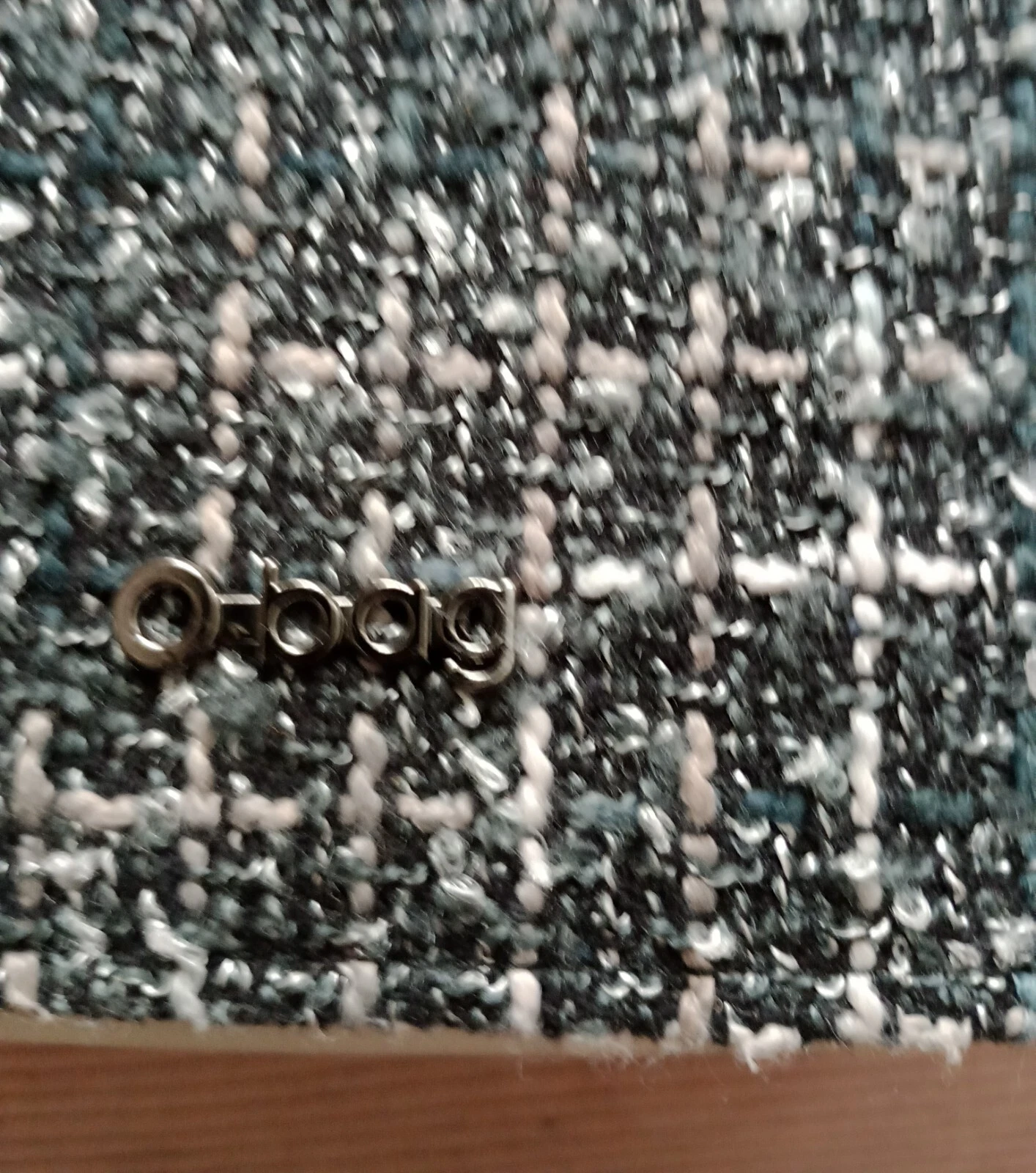 O-bag handbag, with tweed fabric. - O Bag