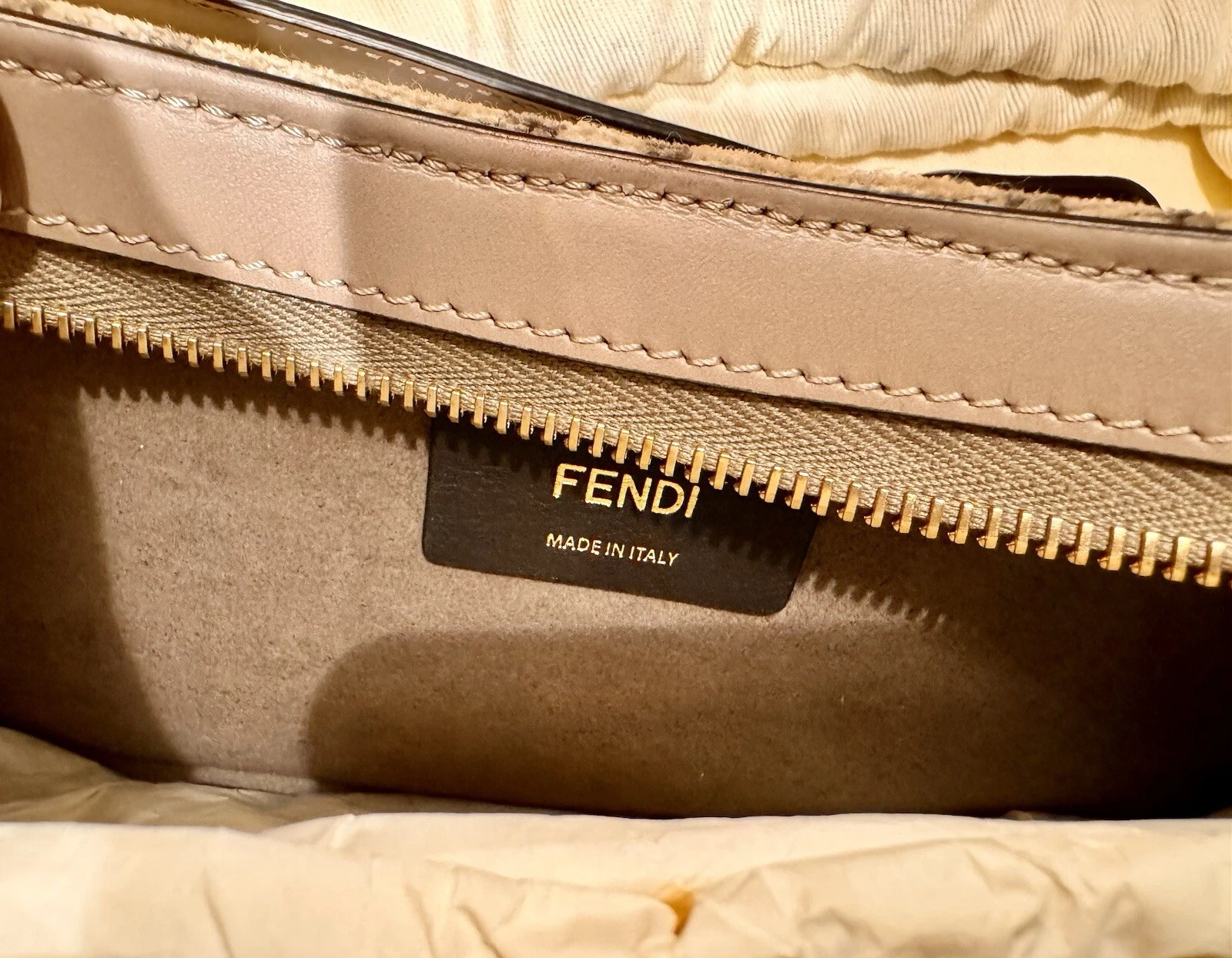 Femdi O Lock Cloth And Calfskin Leather Shoulder/clutch Bag 🔥Black Friday Sale - O Bag