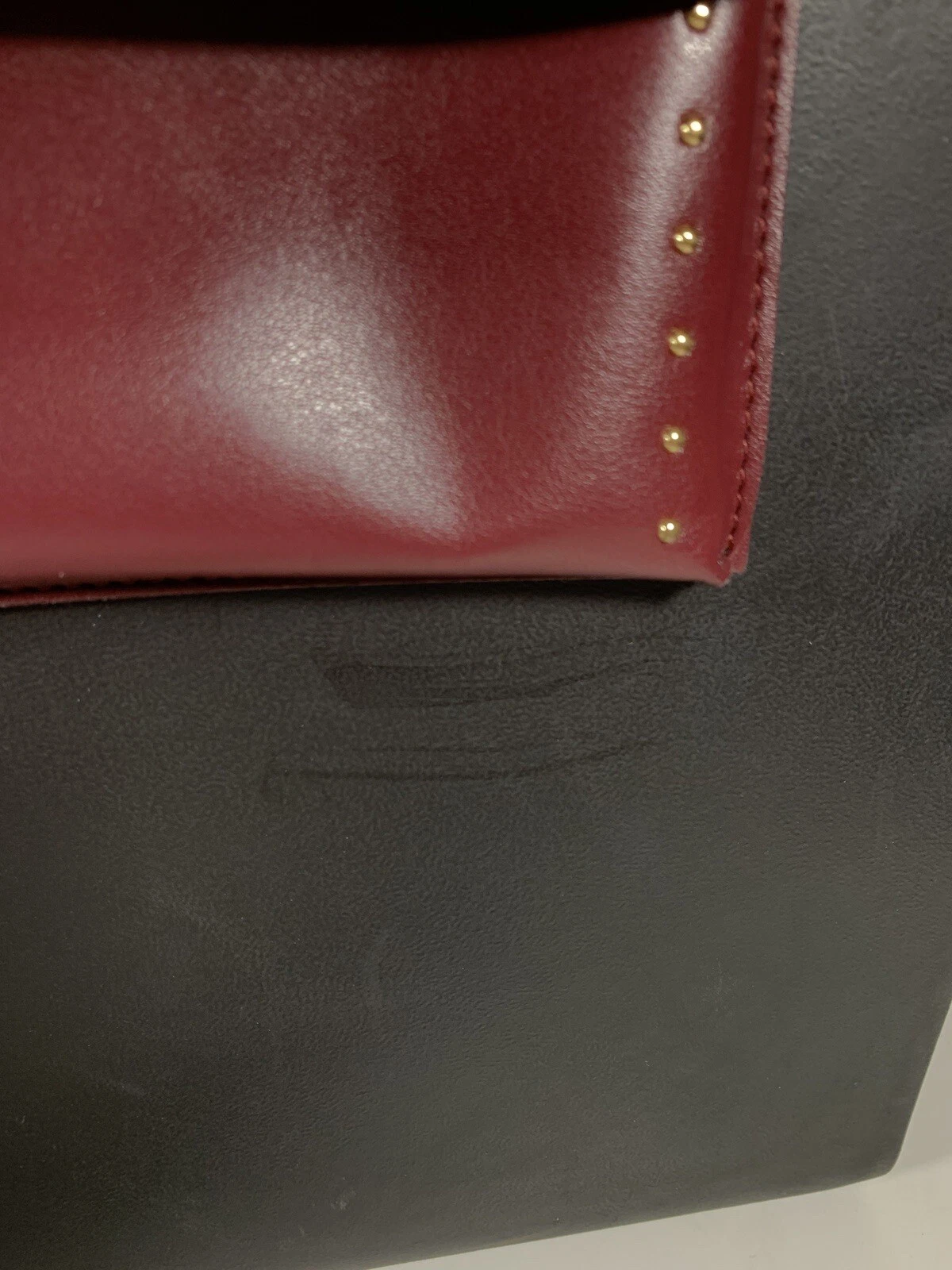 oBag Classic Black/Plum Purple Handles Large Bag Tote Italy AS-IS O Bag - O Bag