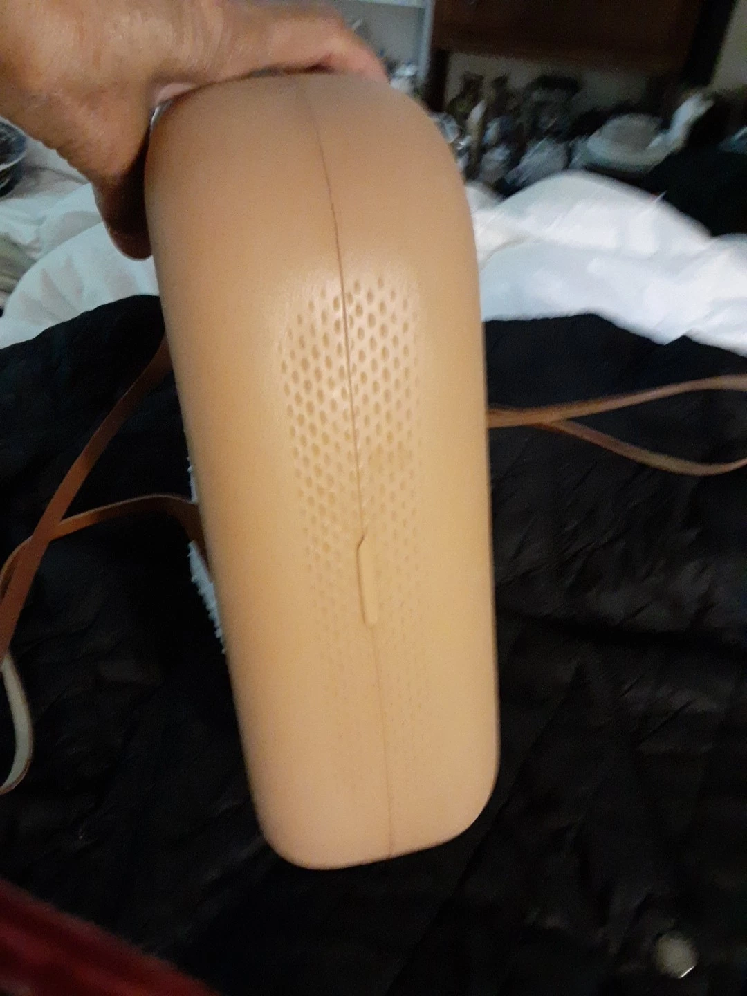 Obag 2 Way Taupe Plastic Tote Bag Italy - O Bag