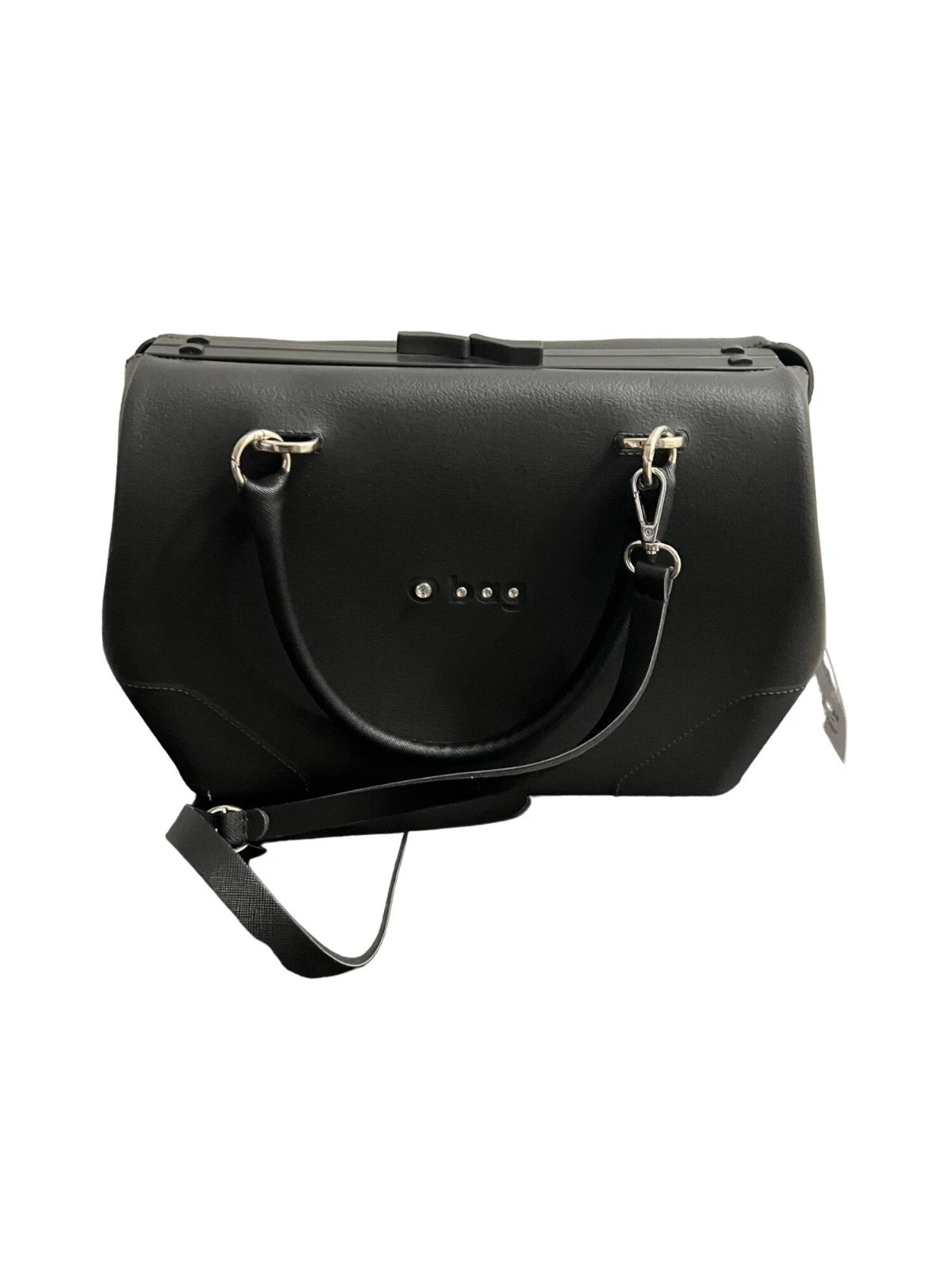 O BAG DOC BLACK WITH SWAROVSKI Made in Italy - O Bag