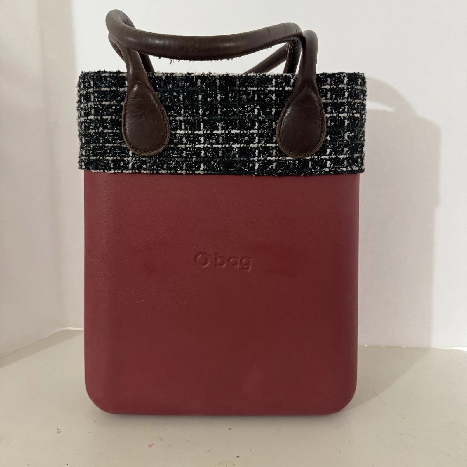 Red O Bag Shoulder Bag Double Handle Waterproof Purse Durable See Pics - O Bag