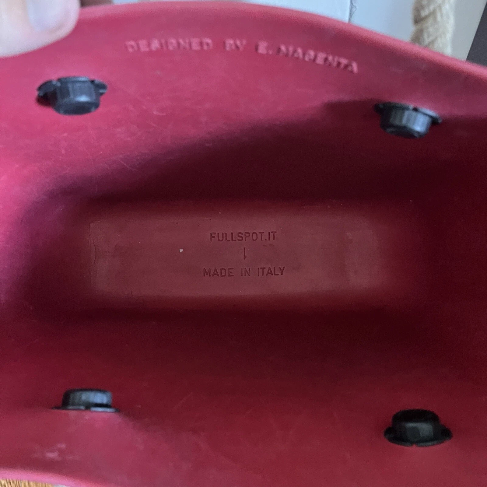 Obag O Bag Red Tote Handbag Shoulder Bag Purse Unlined Rope Handle - O Bag