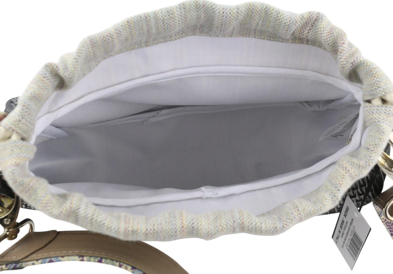 O Bag Swing Women's Bag OS Black Textured Silicone Half Moon Inner Crossbody - O Bag