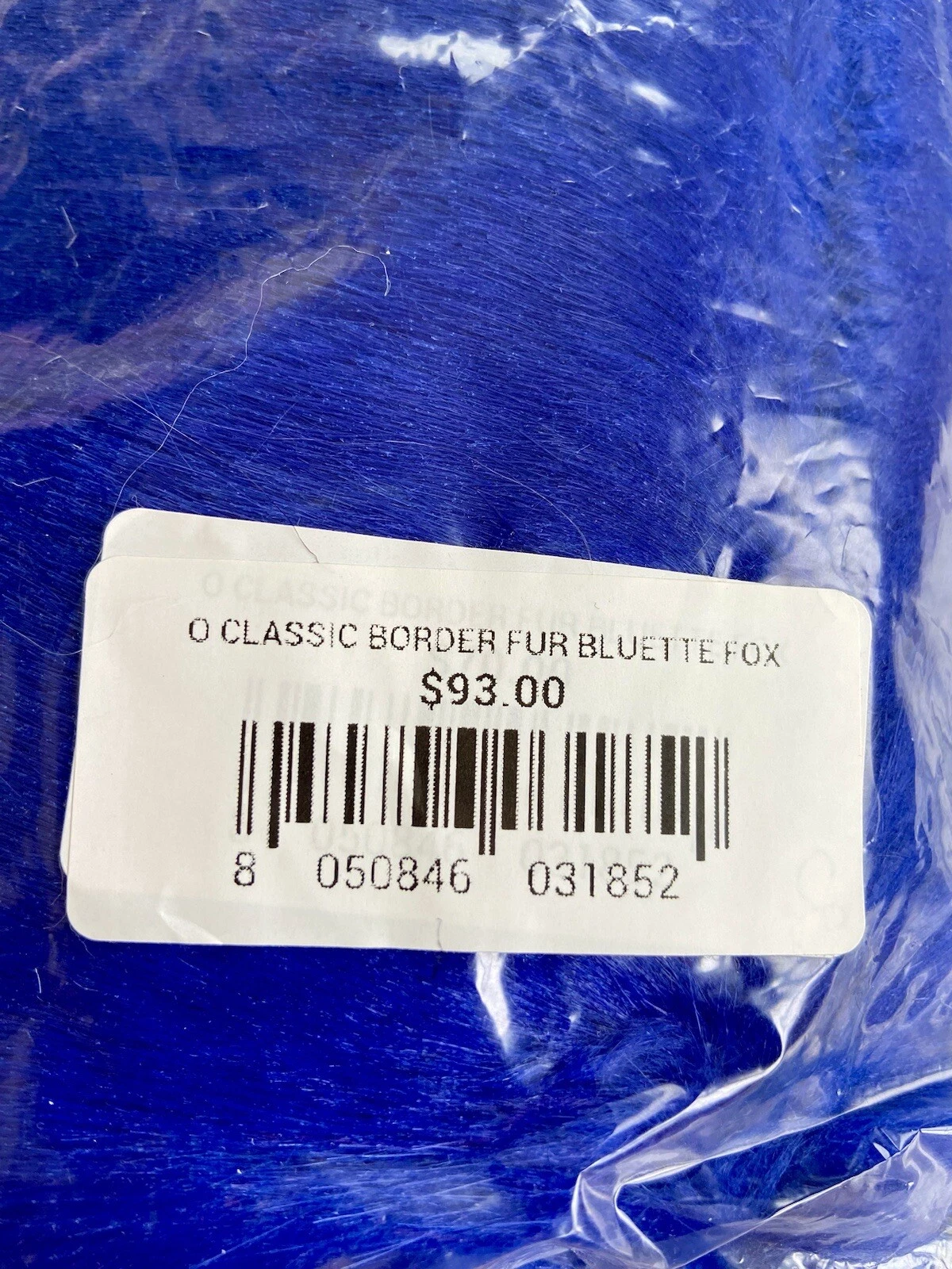 Obag Gorgeous Classic Blue fox faux fur Border Only - O Bag