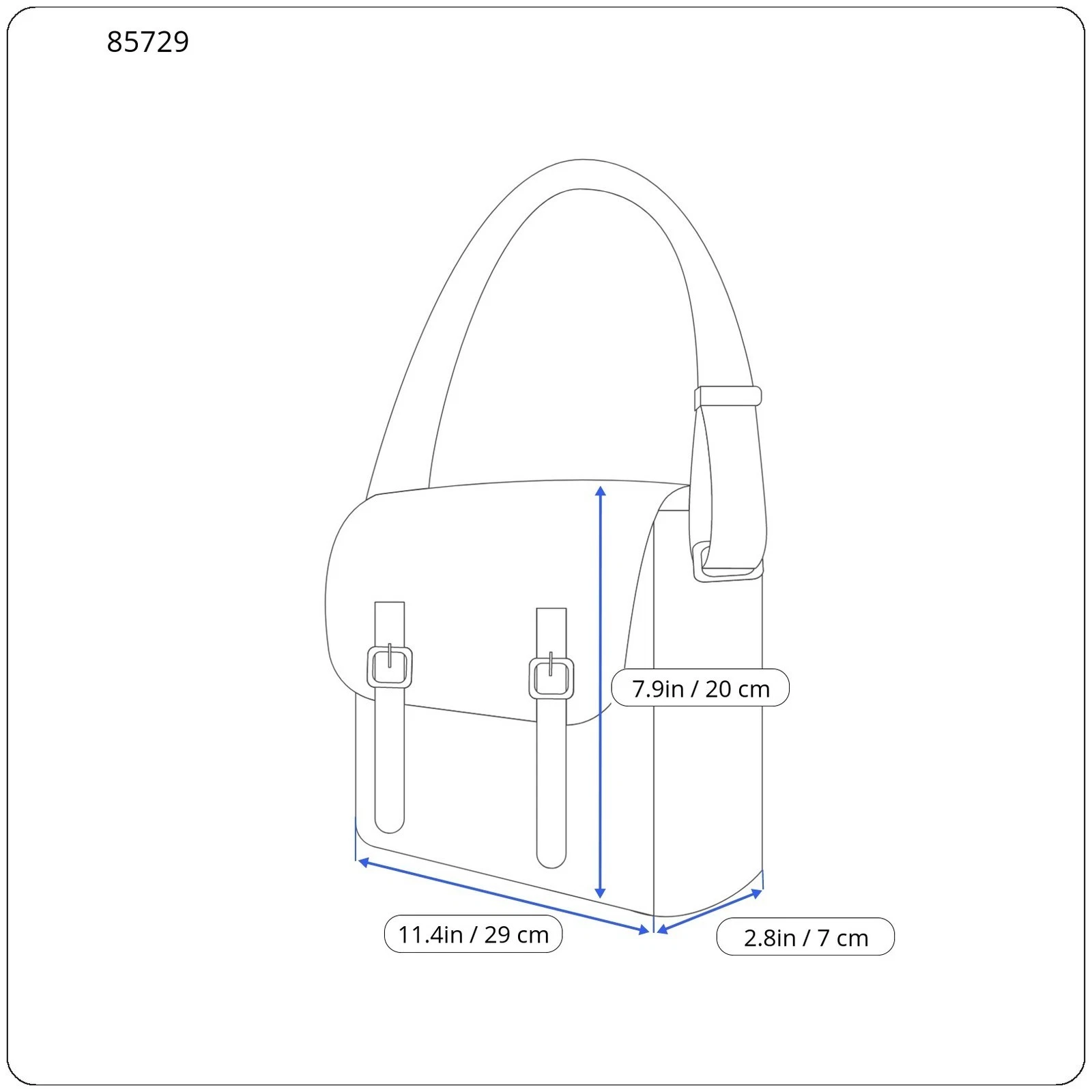 O Bag Glam Women's Bag OS White Pattern Adjustable Strap Closure Shoulder Bag - O Bag