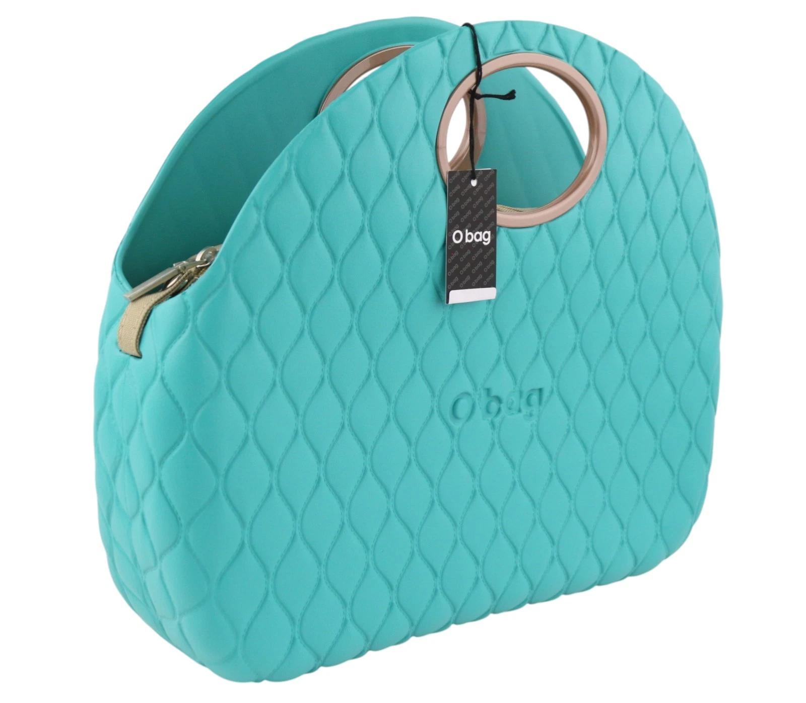 O BAG Moon Women bag OS Blue Mint Quilted Handle Inner bag - O Bag