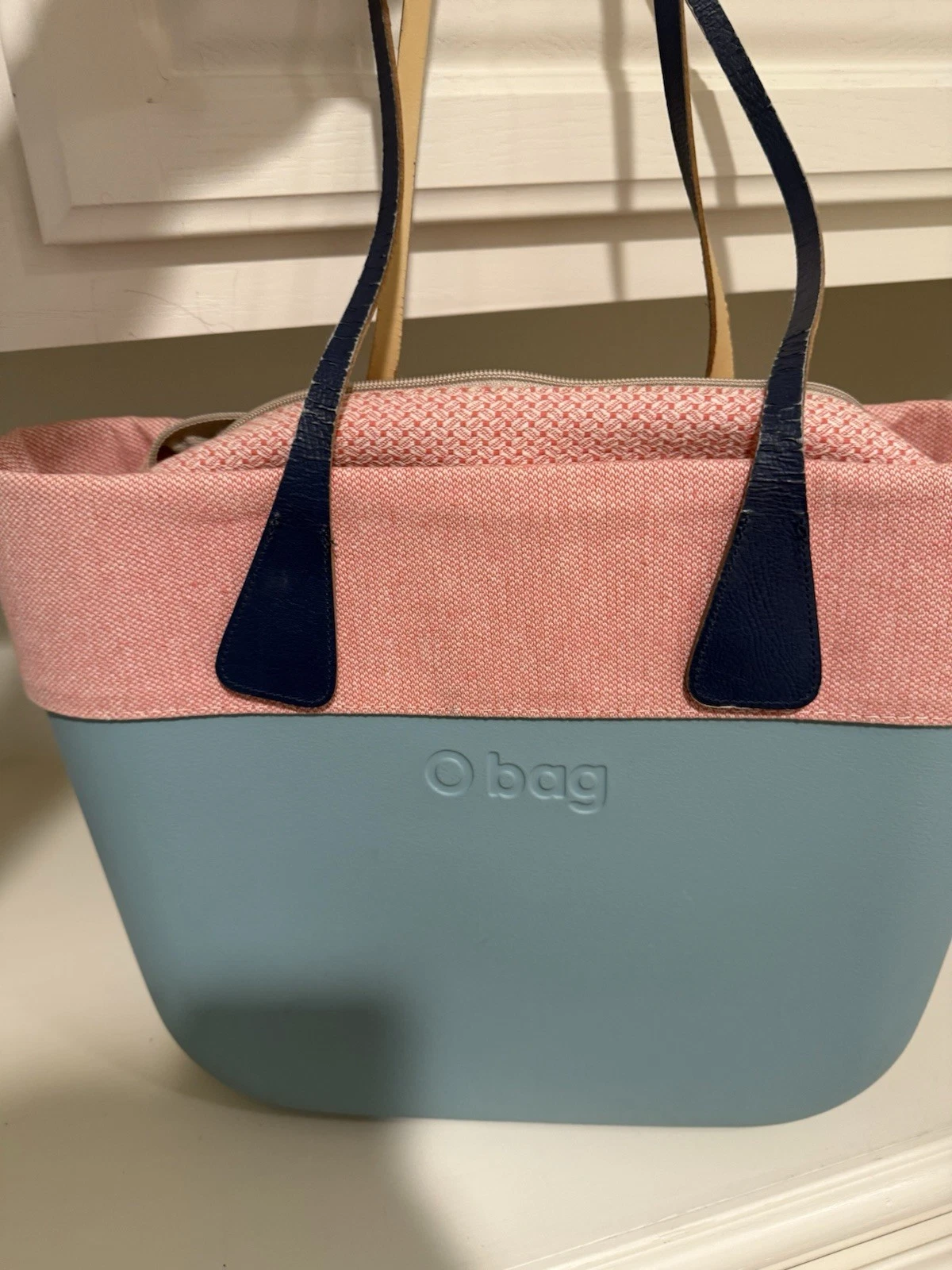 Obag O Bag Sage Teal Handbag Italy With Paisley Dust bag - O Bag