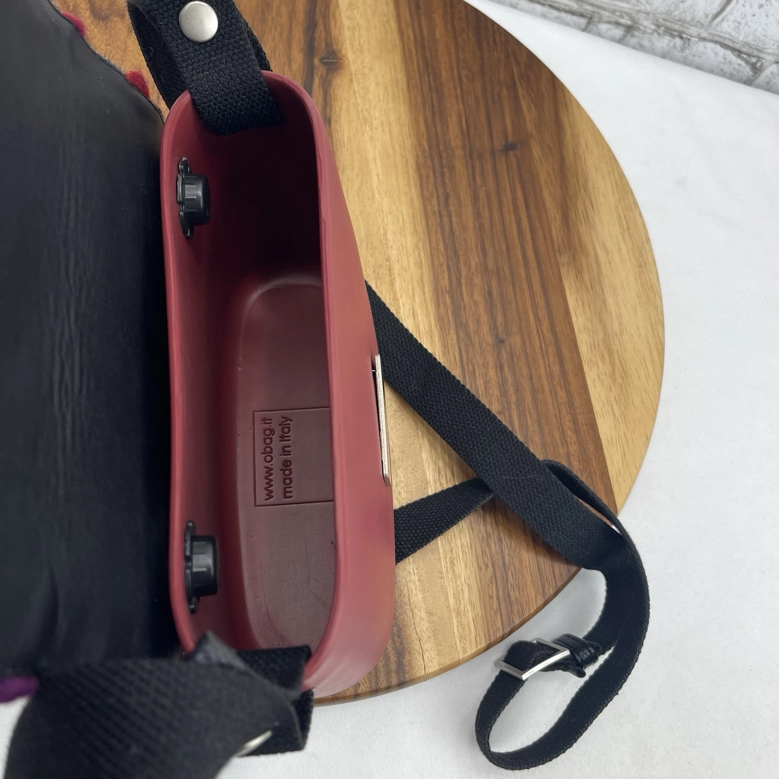 Obag O Bag O Pocket OPKO9 Womens EVA Wool Polka Dot Crossbody Bag Purse Italy - O Bag