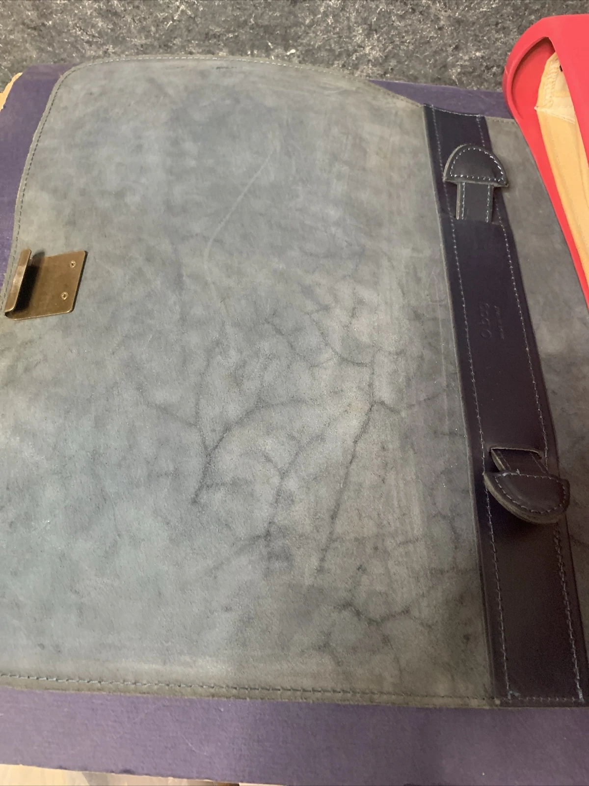 O Bag Pink Handbag - Made in Italy - White Removable Lining - Blue Top - O Bag