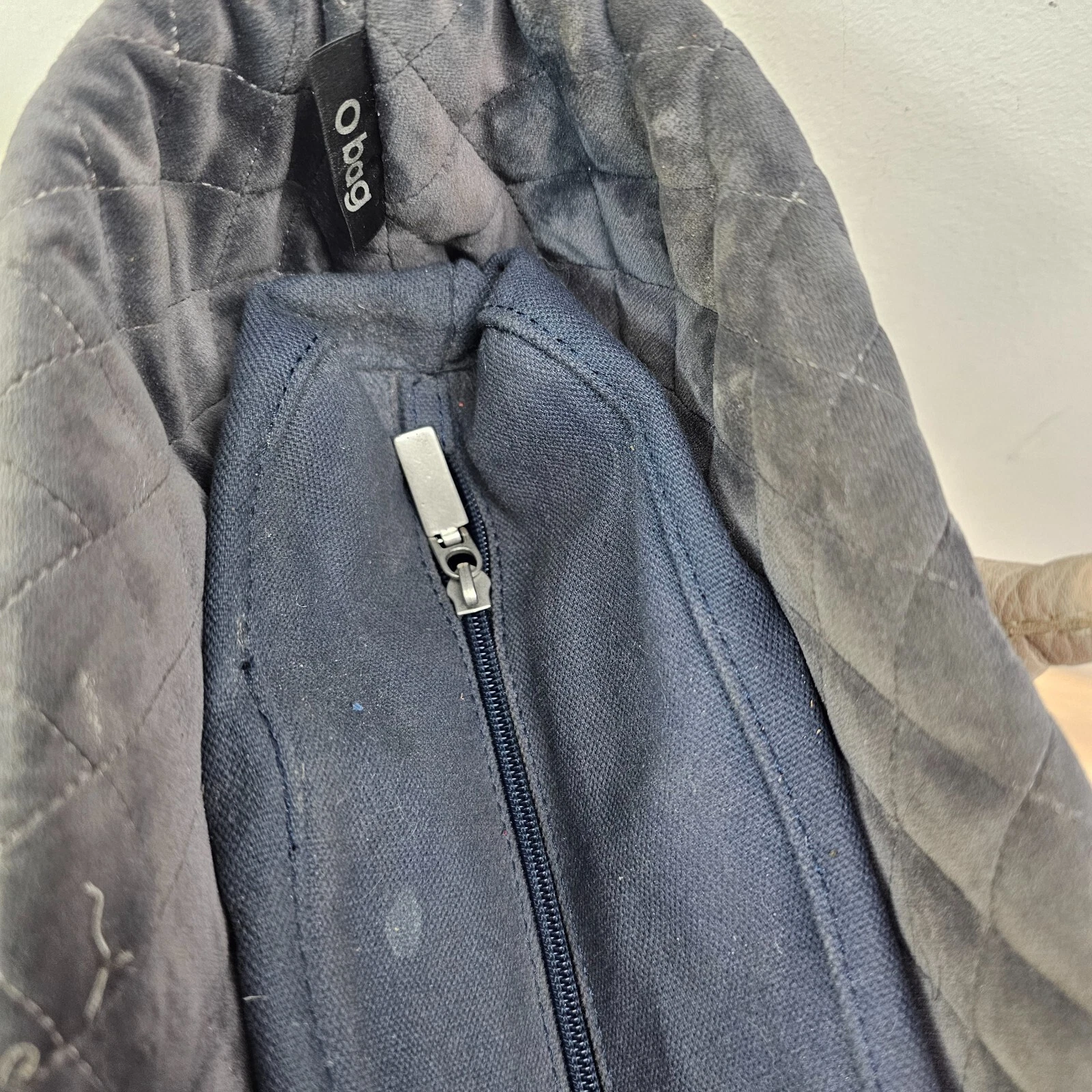 Womens Tote Bag Italian Blue Dark O BAG Removable Liner Pouch Rubber Beach ITALY - O Bag