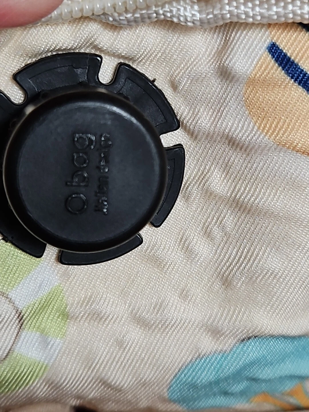 O Bag Tote Lilac Purple Washable Double Shoulder Handbag Lined Beach Scene Tote - O Bag