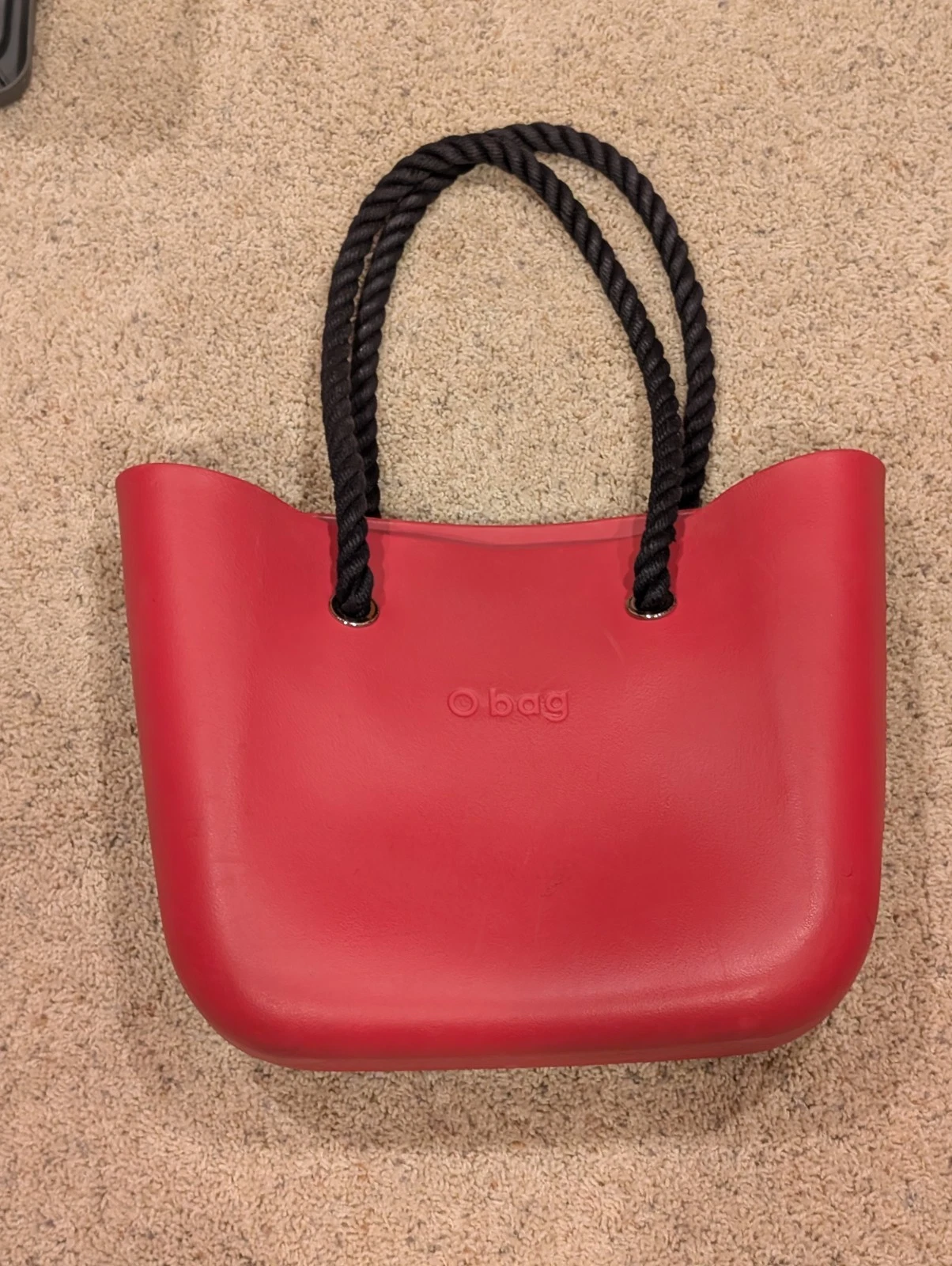 O bag Red Large 16''x 12'' Tote with Extras Made in Italy - O Bag