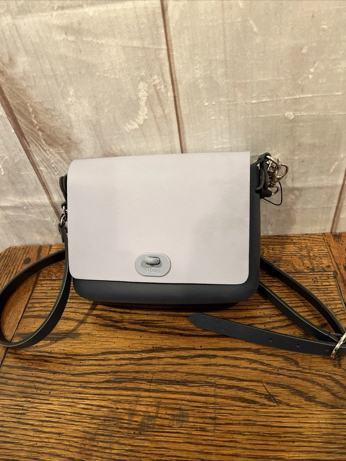 O Bag Crossbody Handle Full Spot Spa Purse NWT Light Purple Front Italy - O Bag