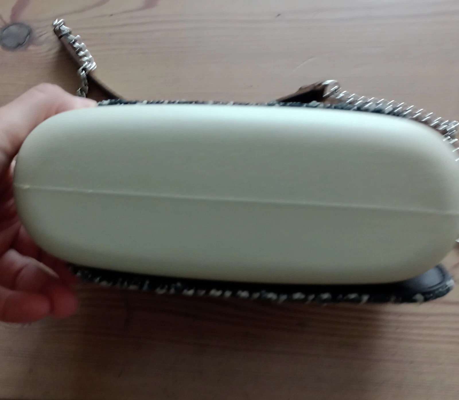 O-bag handbag, with tweed fabric. - O Bag