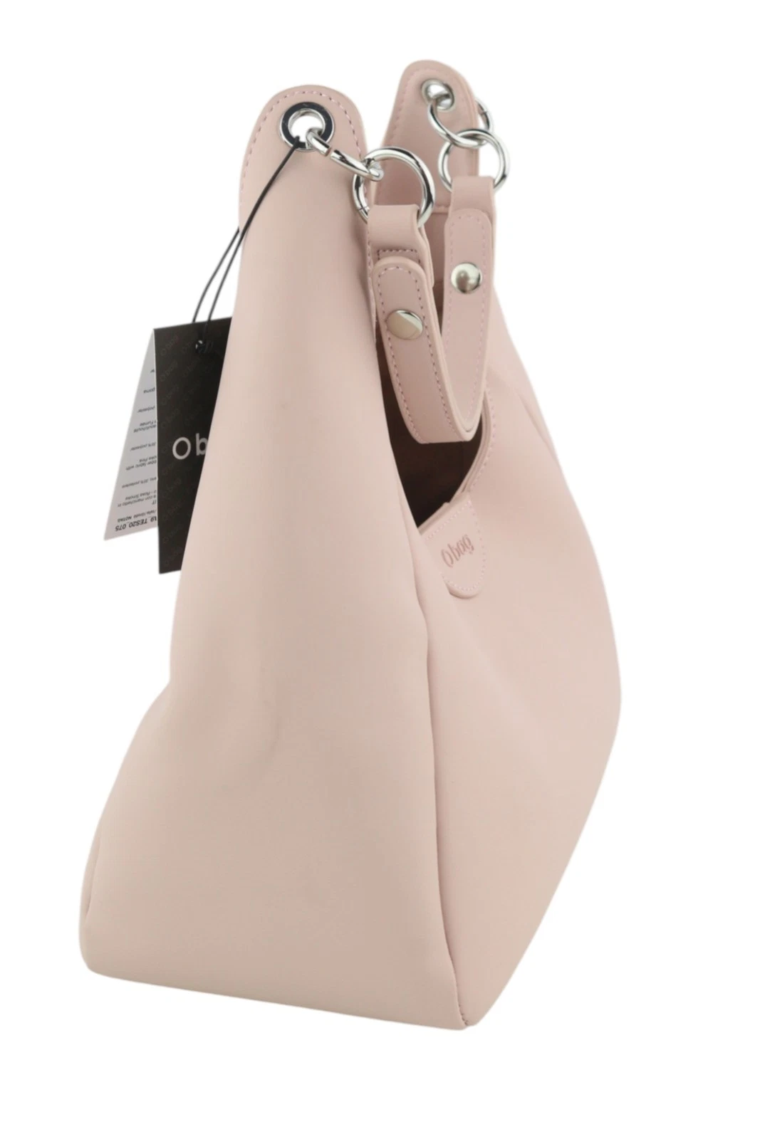 O Bag Ginevra Women Bag OS Light Pink Lined Hobo Crossbody Magnetic Closure - O Bag