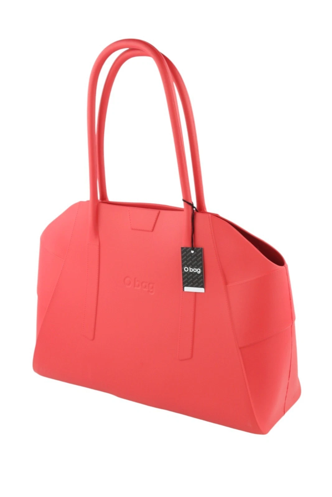 O Bag Unique Women's Bag OS Red Structured Silicone Waterproof Double Handle - O Bag