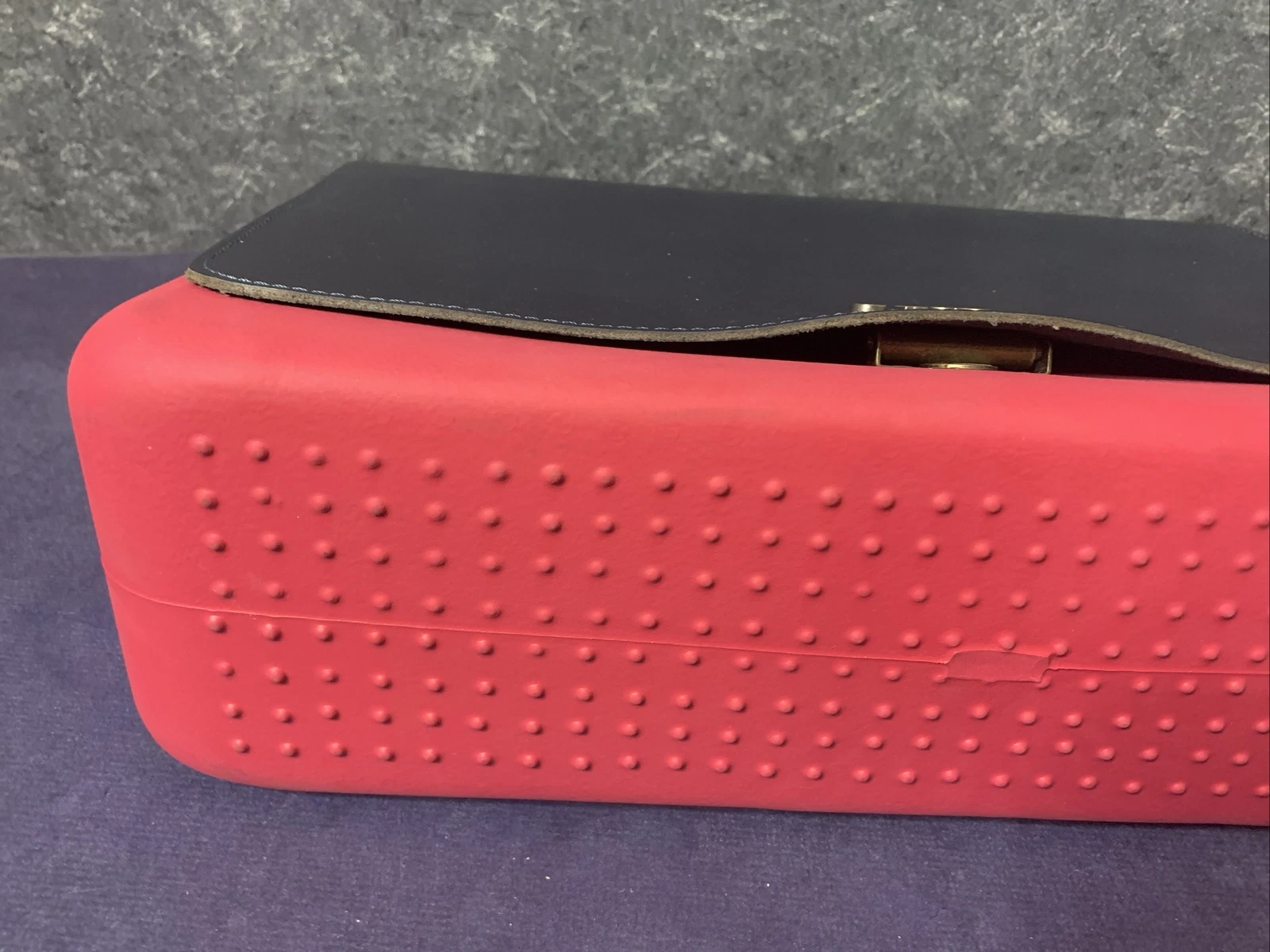 O Bag Pink Handbag - Made in Italy - White Removable Lining - Blue Top - O Bag