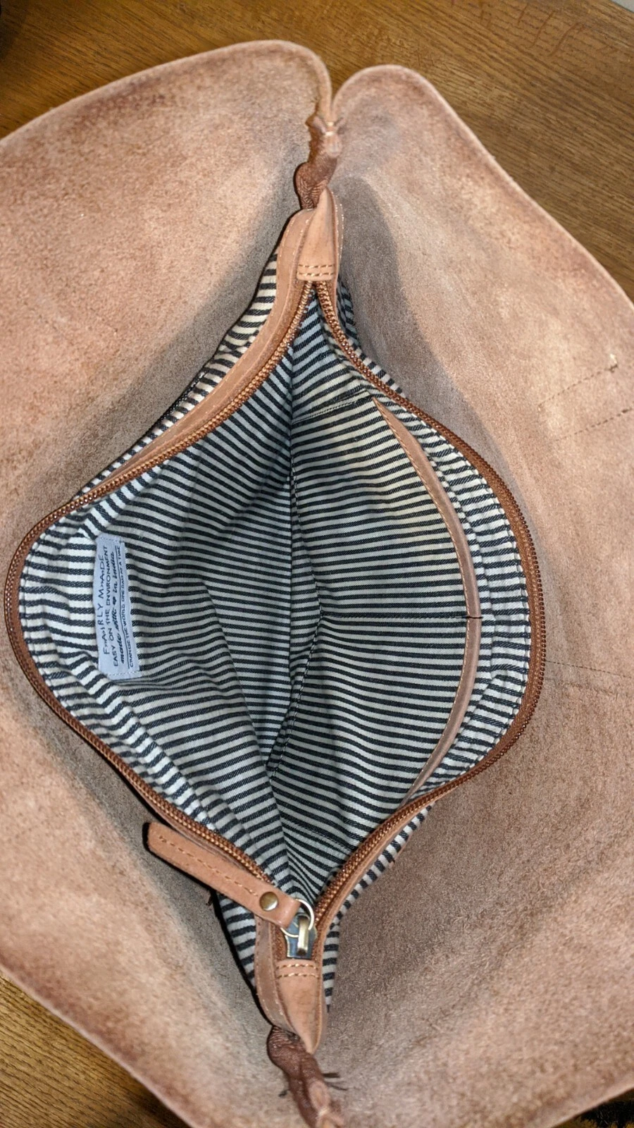 O My Bag Amsterdam - Georgia - Camel - Hunter Leather Tote Bag - Preowned - O Bag