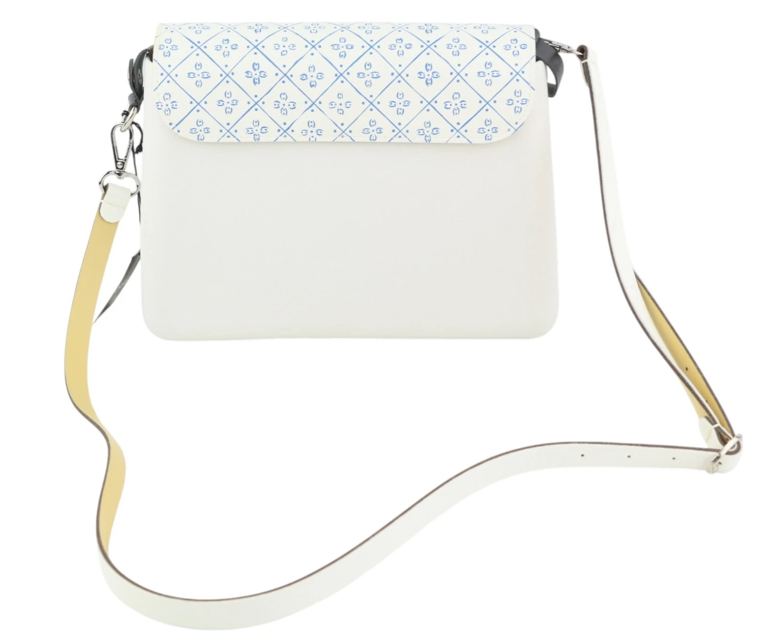 O Bag Glam Women Bag OS White Pattern Adjustable Strap Clasp Crossbody - O Bag