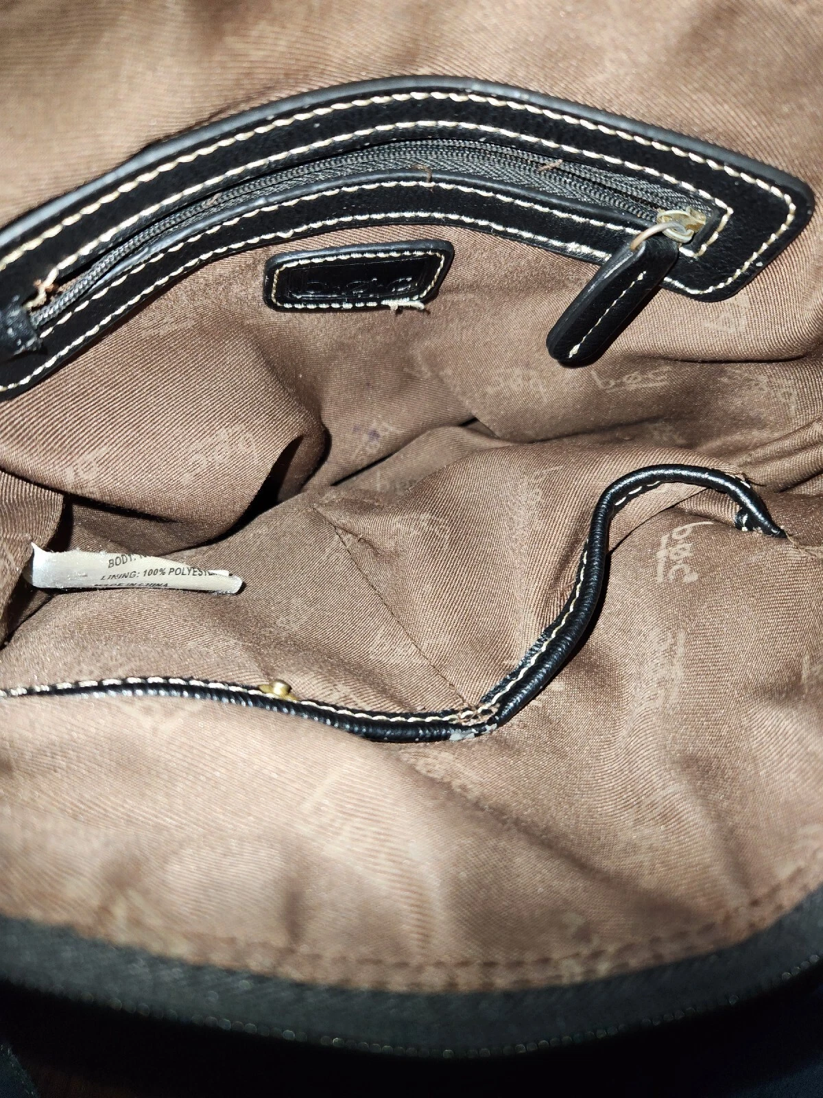 b.o.c. Black Faux Leather Multi-Pocket Crossbody Adjustable Strap See Picture - O Bag