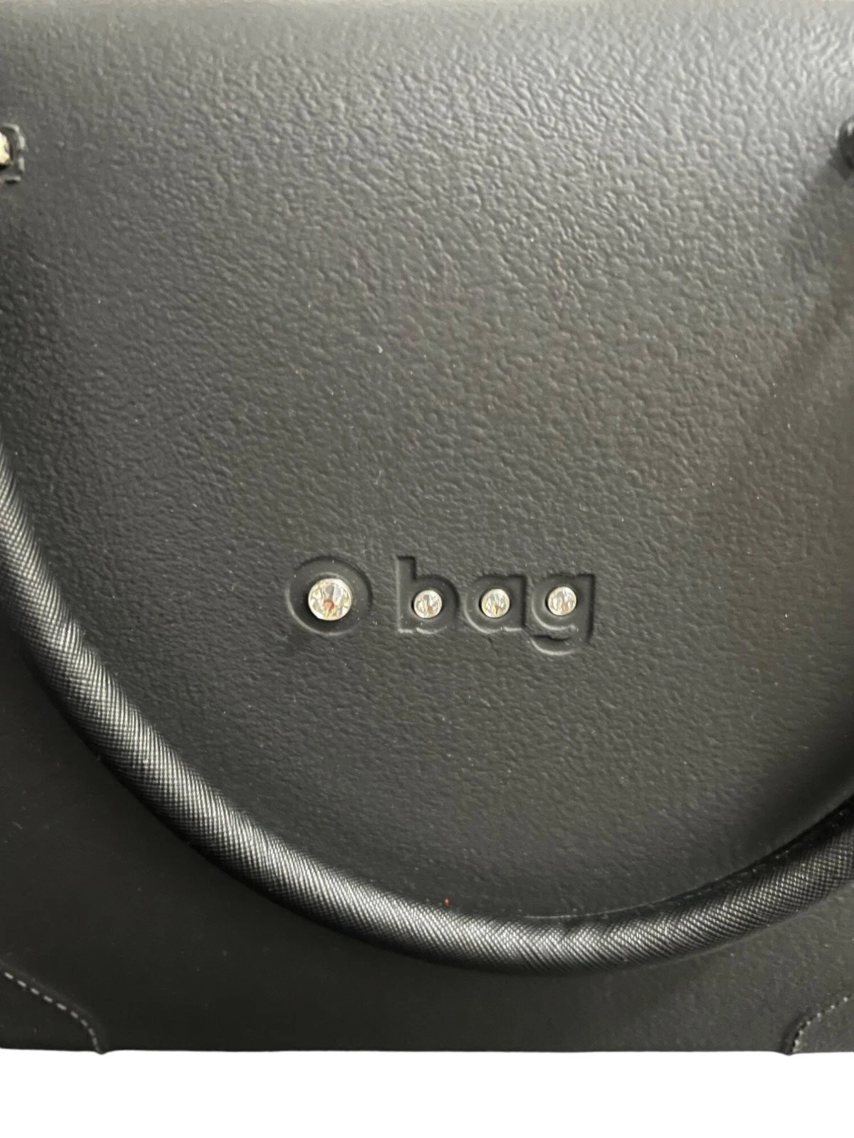 O BAG DOC BLACK WITH SWAROVSKI Made in Italy - O Bag