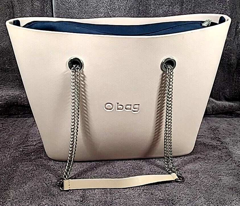 O Bag Bag Pink Blush Italy Waterproof EVA Silicone Rubber Removable Zipper Liner - O Bag