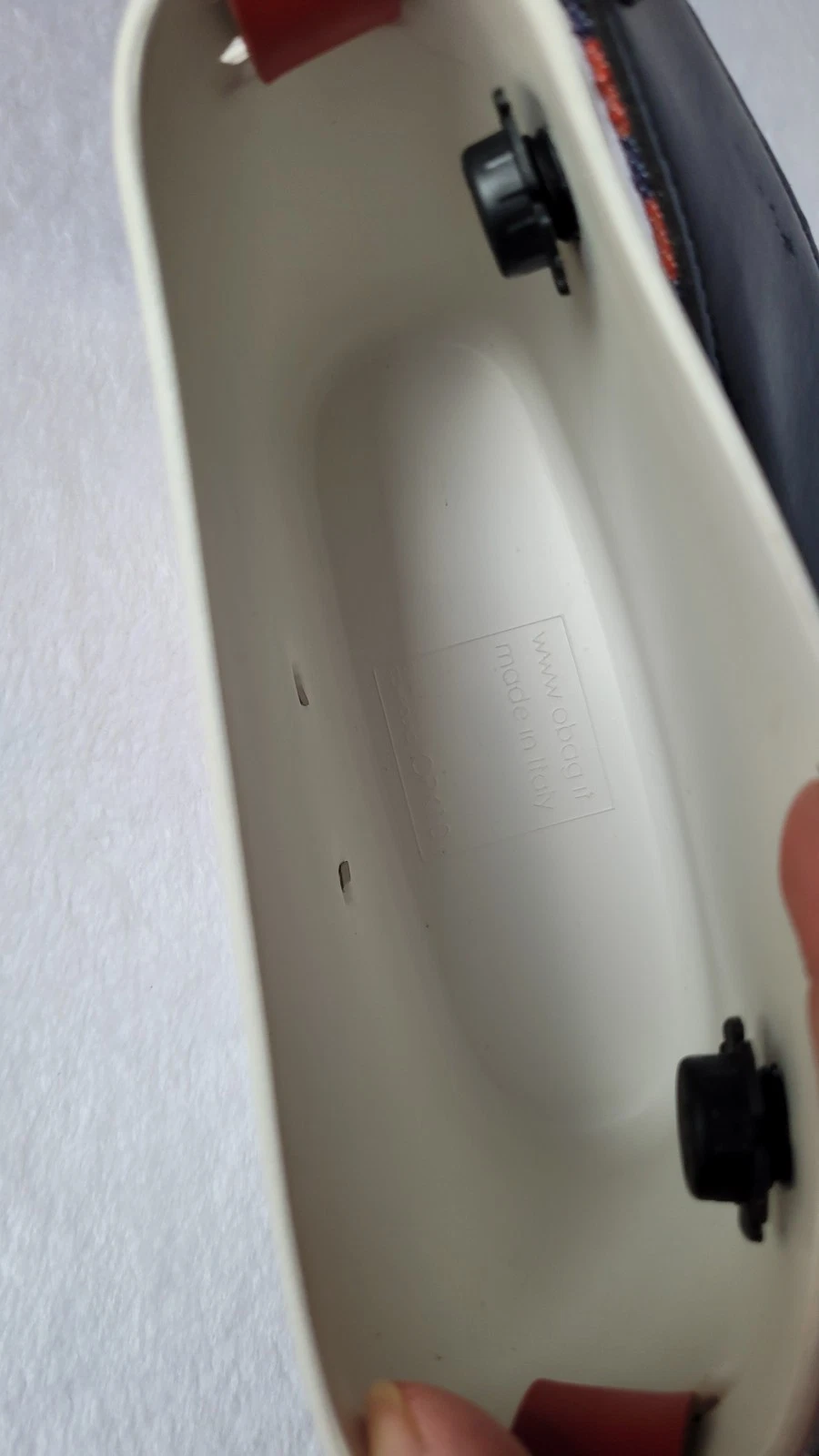 Two Bags O Bag Italy Eva Dark Gray/White/ Crossbody/Shoulder Bag - O Bag