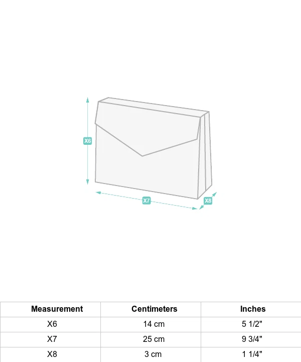 O BAG Rubberized PVC Clutch Bag Spiked Magnetic Flap Closure - O Bag