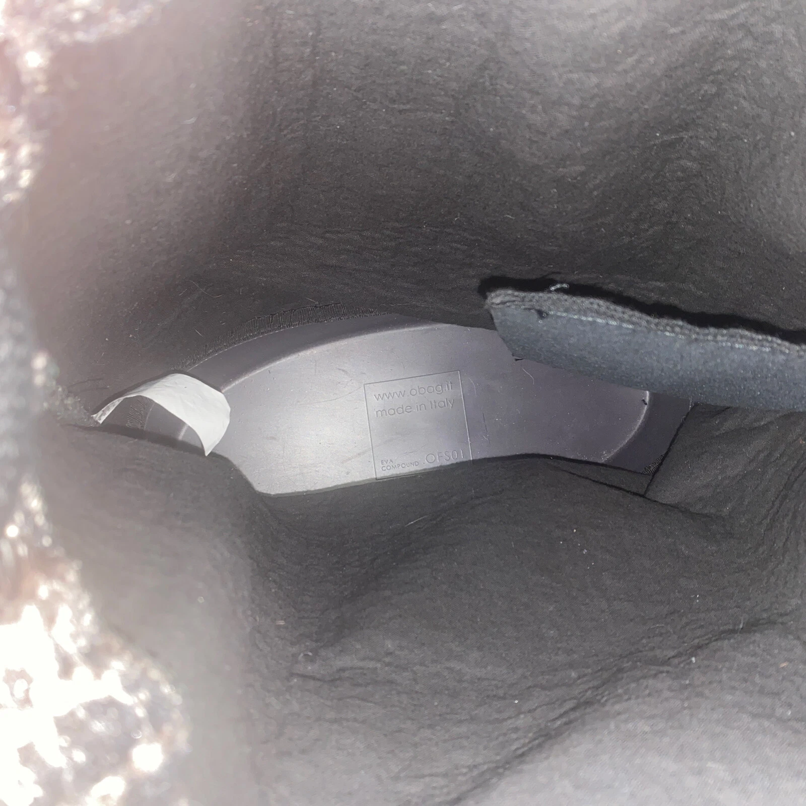 Rare O Bag Italy Sling Sack Backpack Bag Wool Tweed Rubber Bottom Anthropologie - O Bag