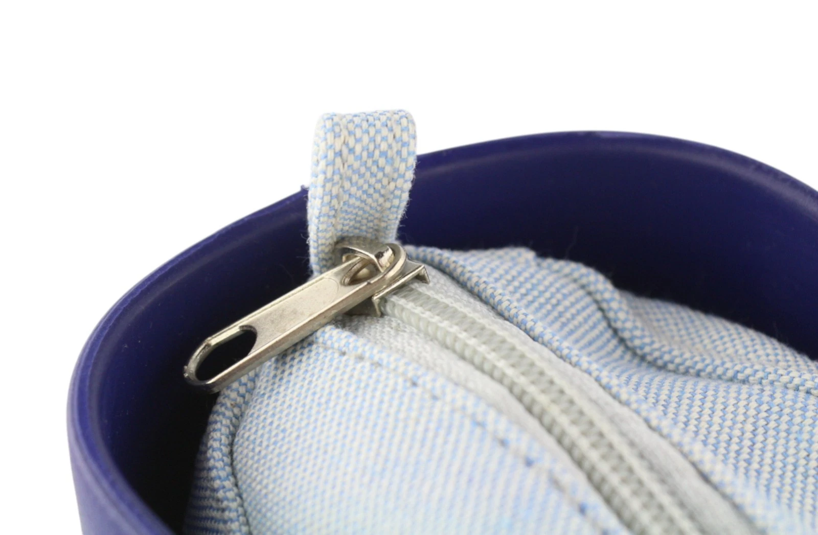 O Bag Chic Women Bag OS Blue Twin Handles Inner Pouch Mini Square Tote Logo - O Bag