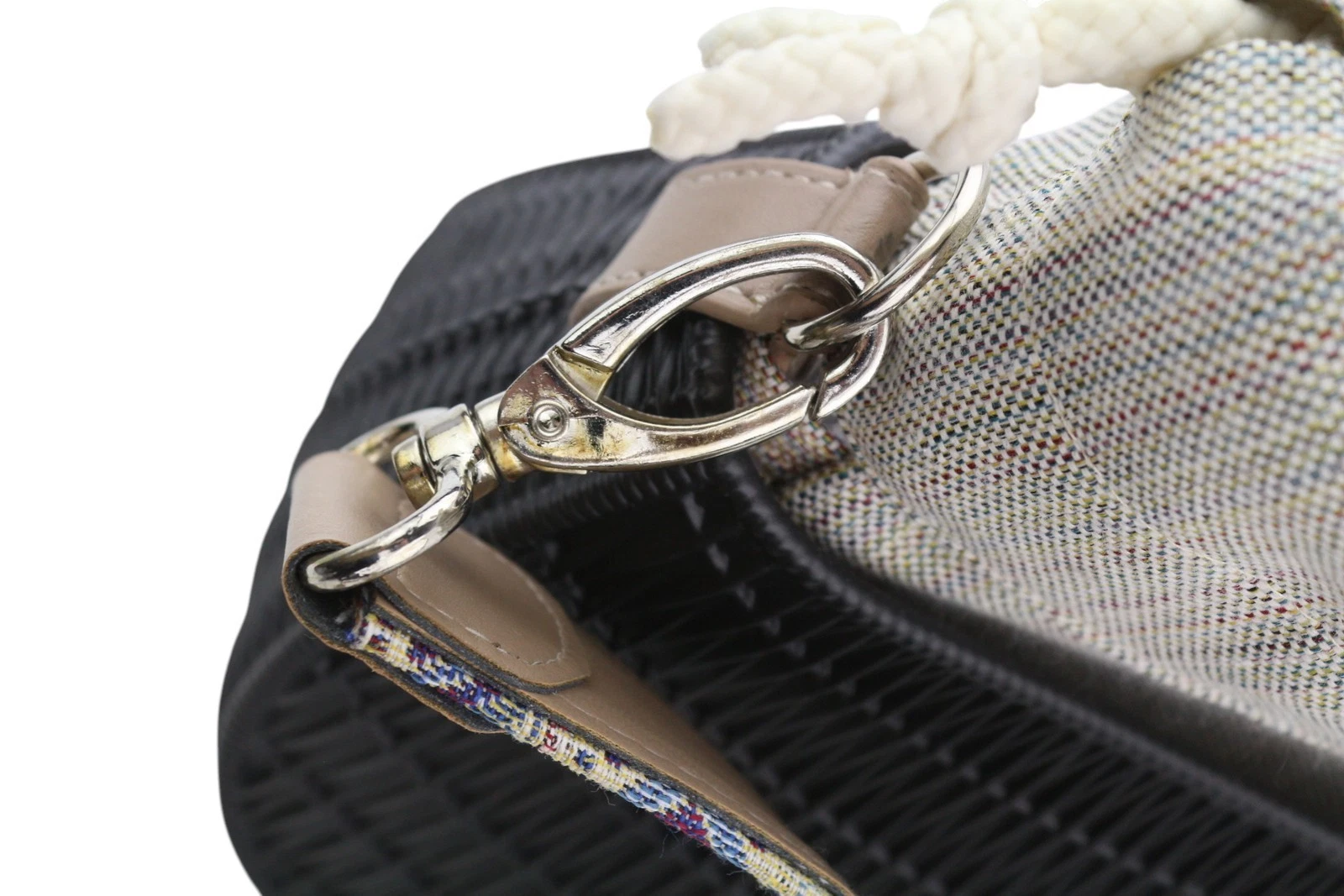 O Bag Swing Women's Bag OS Black Textured Silicone Half Moon Inner Crossbody - O Bag