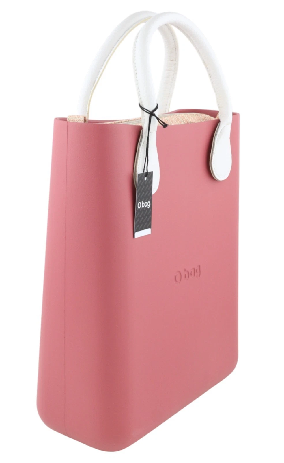 O Bag Chic Women's Bag OS Pink Twin Handles Inner Mini Square Leisure - O Bag