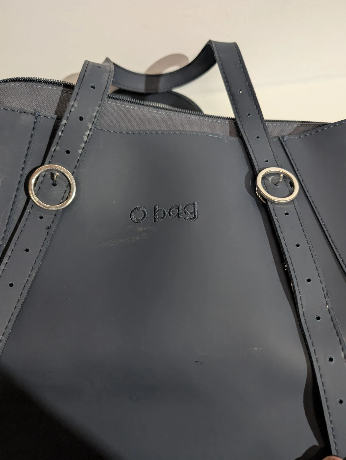 O BAG Unique LG Women's bag Navy W/ Inner bag Silicon Waterproof Double Handles - O Bag