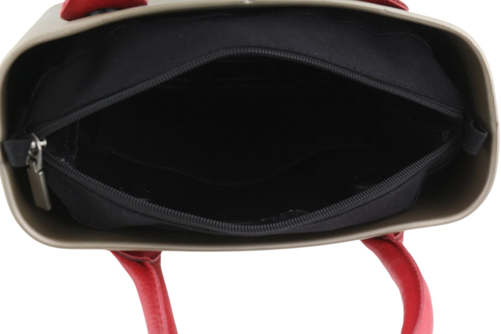 O Bag Chic Women Bag OS Brown Gold Square Tote Double Handles Inner Pouch - O Bag