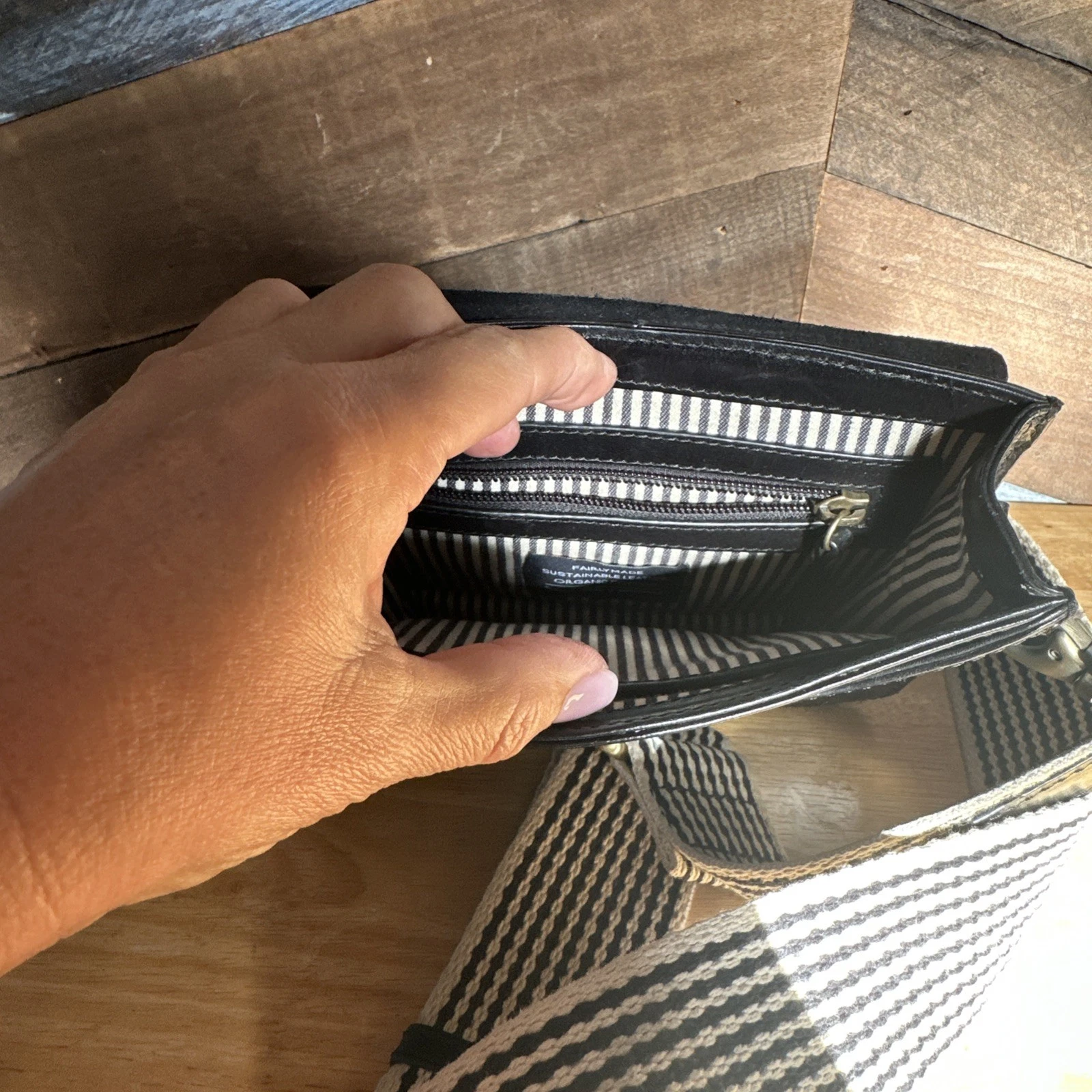 O my Bag Amsterdam Vegan Leather Audrey Mini Black Crossbody Purse - O Bag