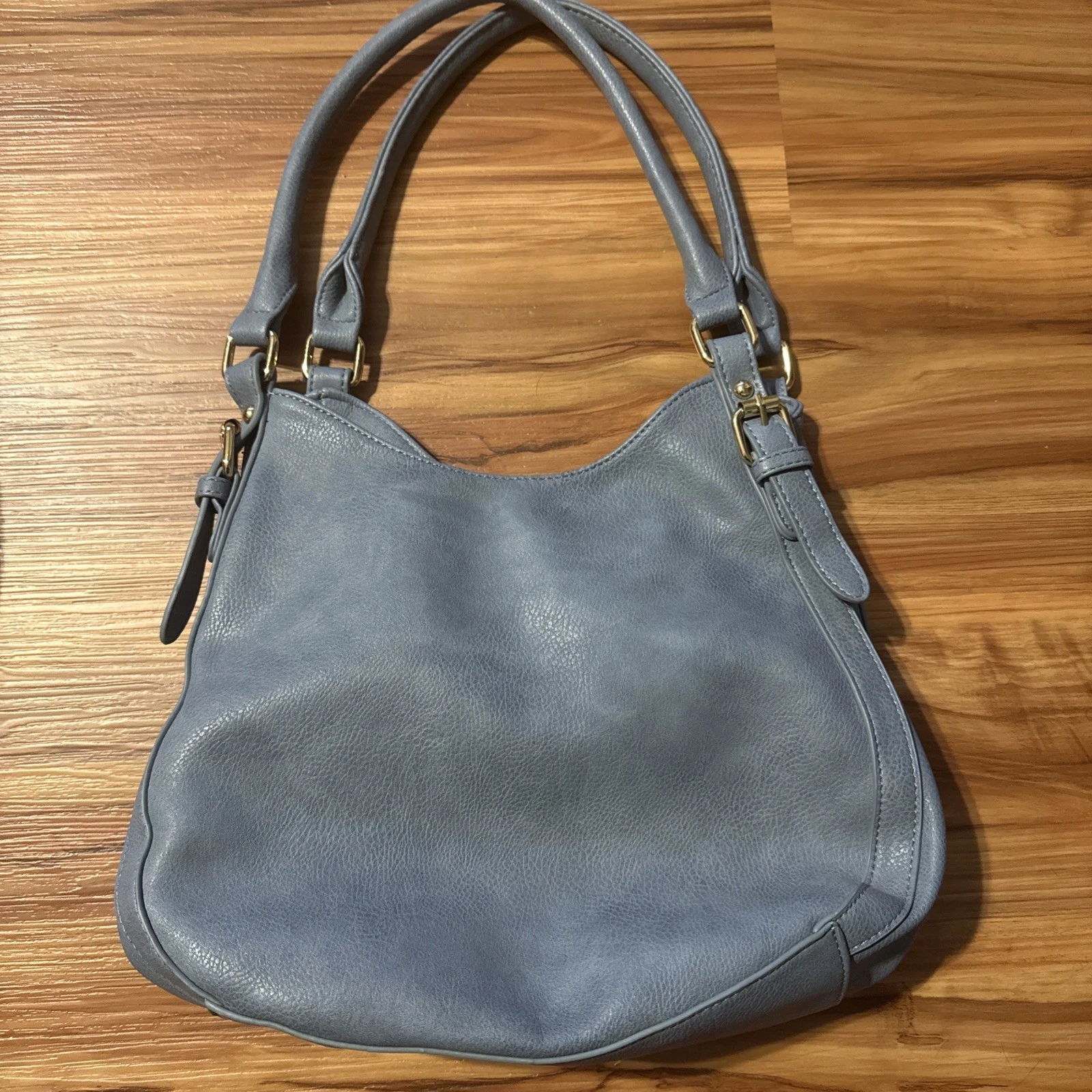Gray Top Handle Bag Purse pockets and compartments - O Bag