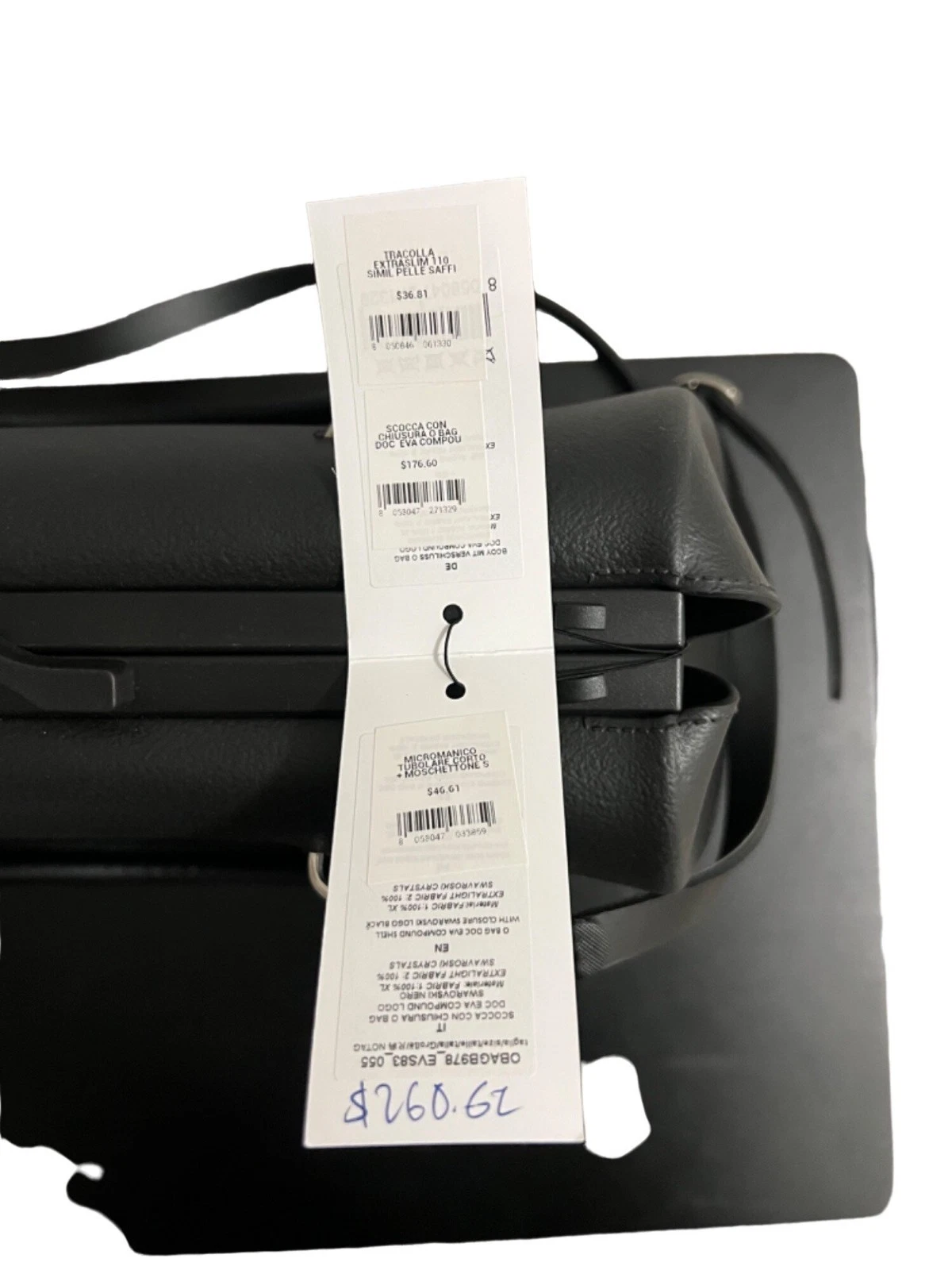 O BAG DOC BLACK WITH SWAROVSKI Made in Italy - O Bag