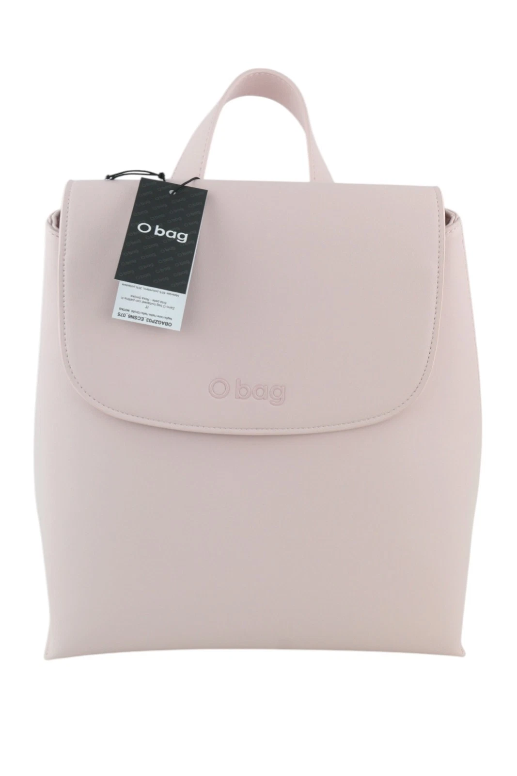 O Bag Zaino Women Bag OS Light Pink Double Handle Backpack Magnetic Closure - O Bag