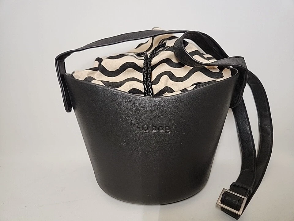 O Bag- womens Black Waves Purse - O Bag
