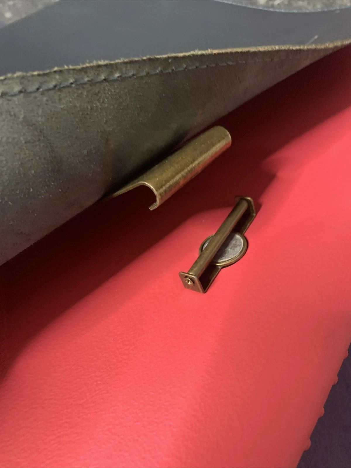 O Bag Pink Handbag - Made in Italy - White Removable Lining - Blue Top - O Bag