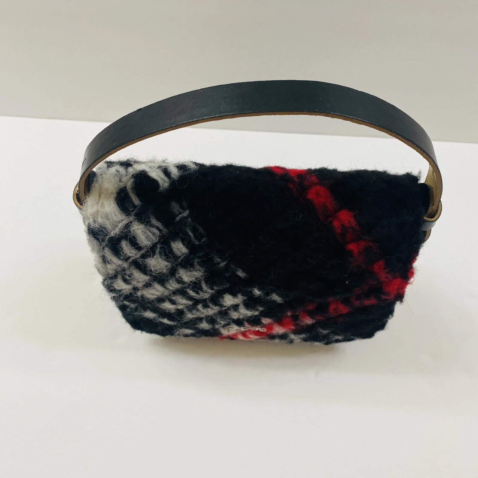 O BAG Small Purse Bag with Handle Italian Made Black Red Gray NEW - O Bag